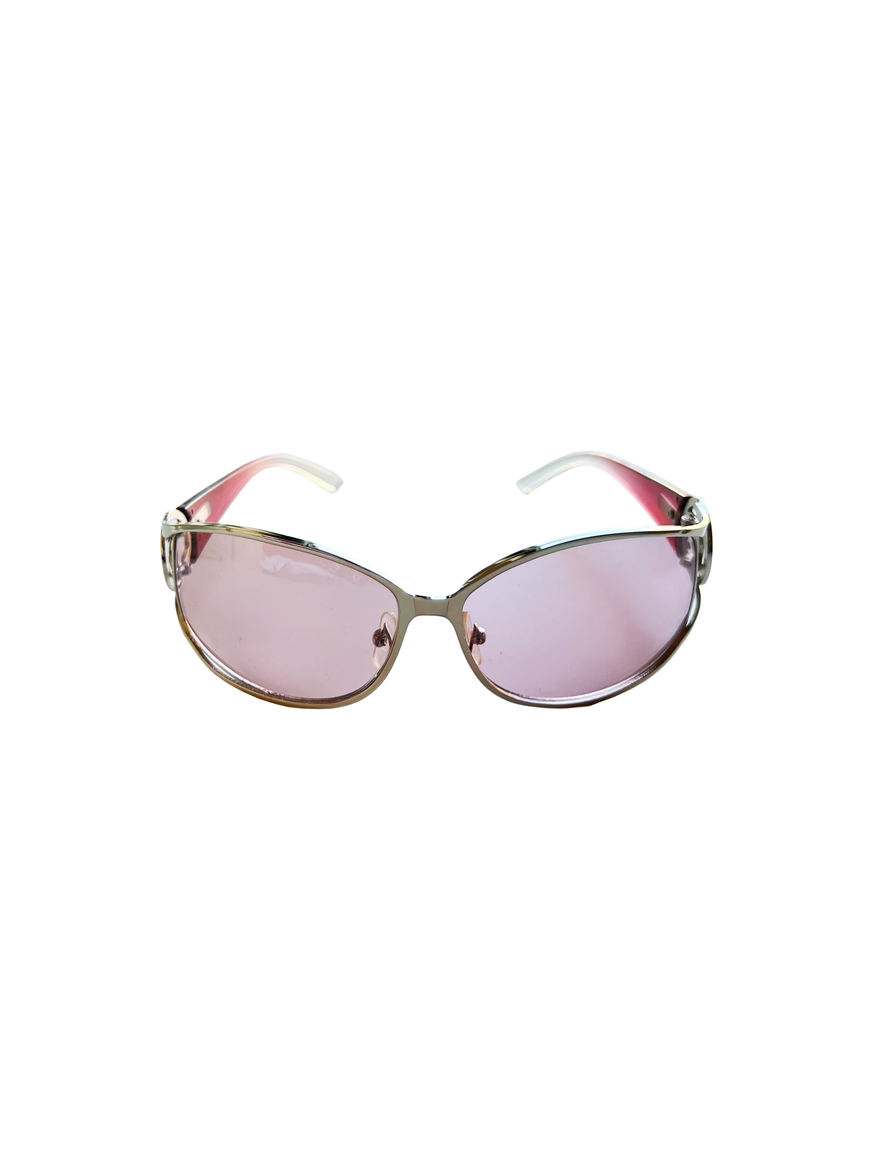 Chanel 2000s Pink CC Colored Sunglasses · INTO