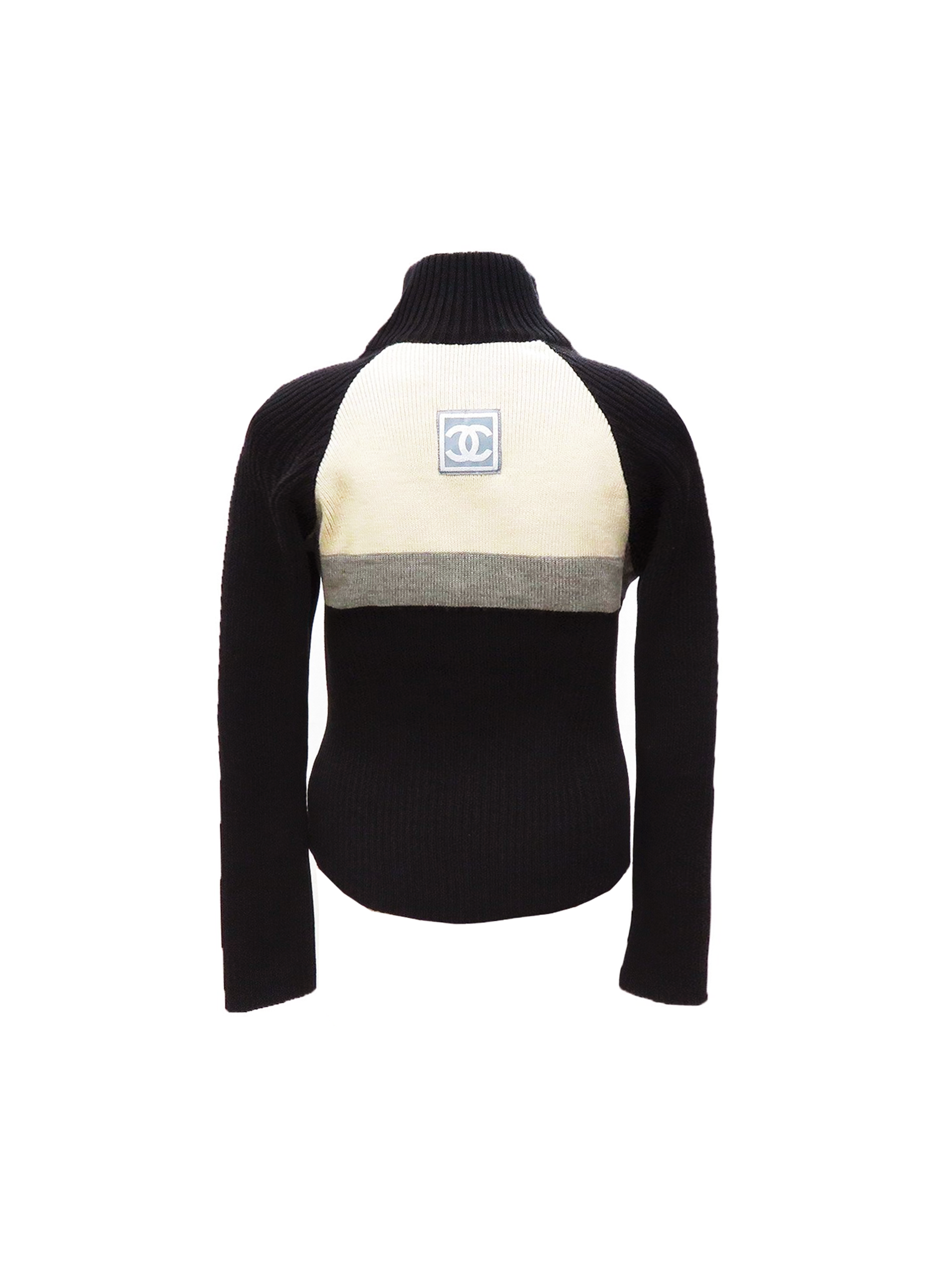 Chanel 2000s Knit Sports Full Zip Sweater · INTO