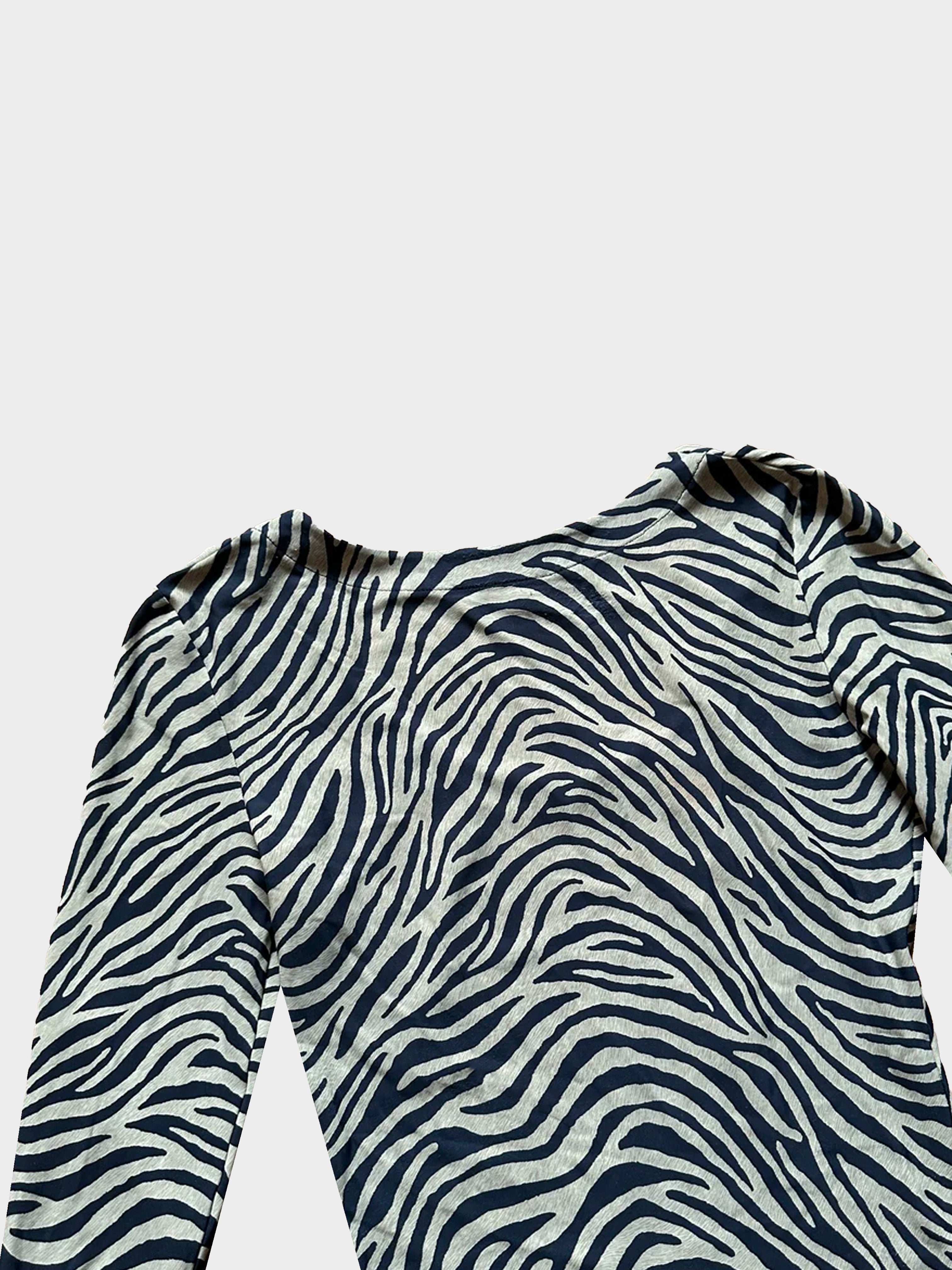 Christian Dior 2000s Zebra Bodysuit