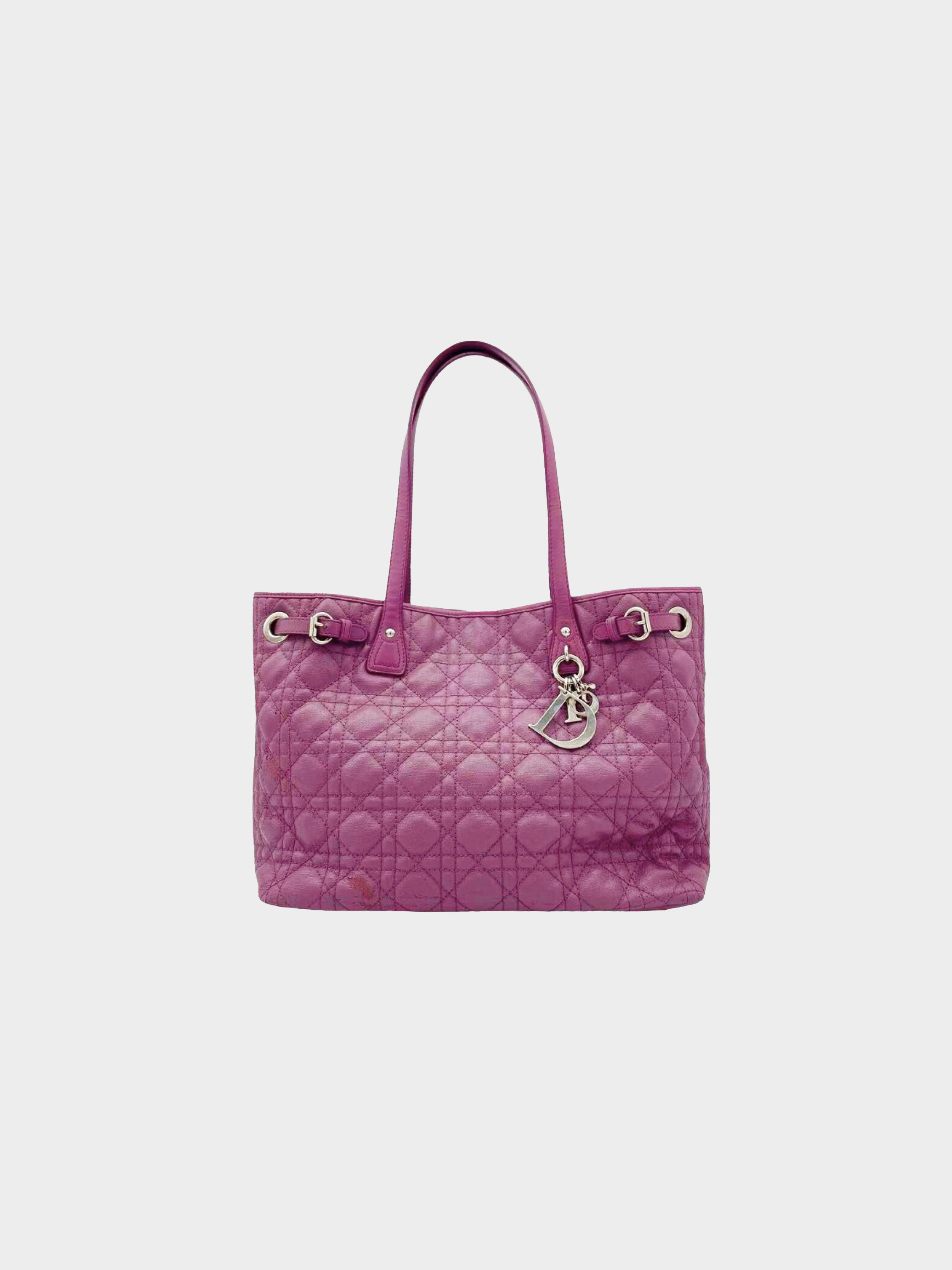 Christian Dior 2011 Purple Panarea Tote Shoulder Bag