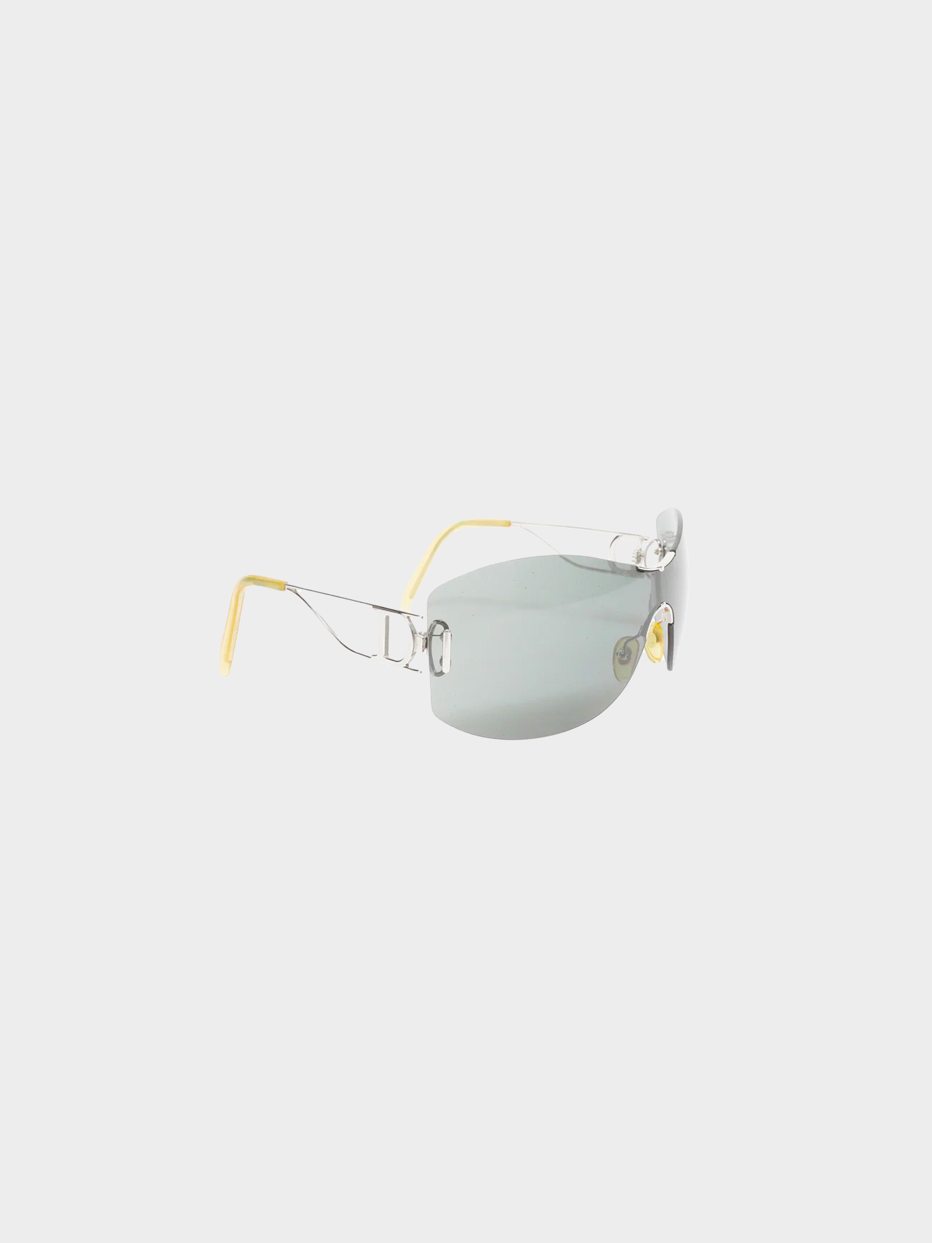 Christian Dior 2000s Rimless Visor Sunglasses