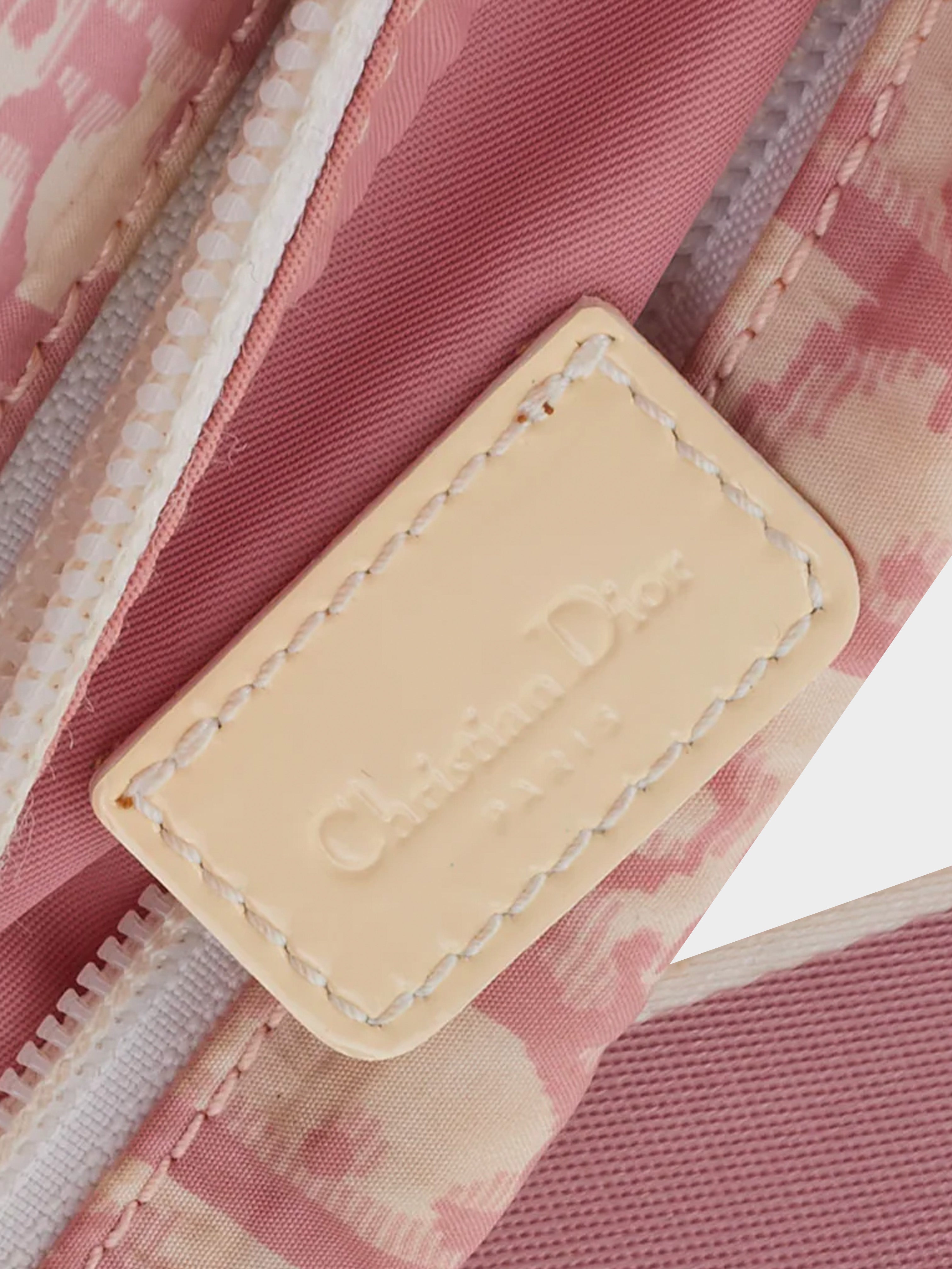 2004 Christian Dior Pink Monogram Canvas Saddle Pouch