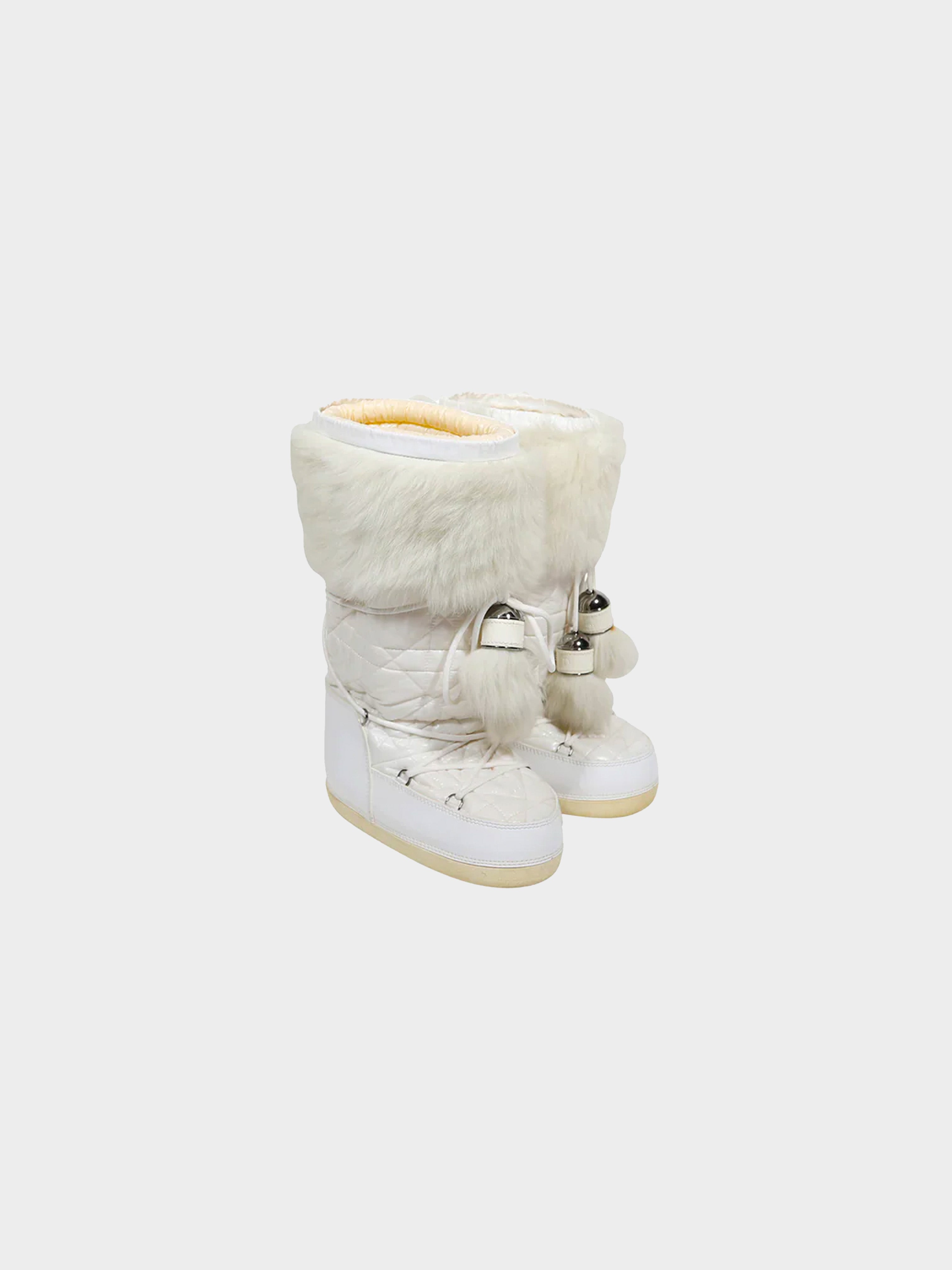 Christian Dior 2000s Fur Moon Boots · INTO