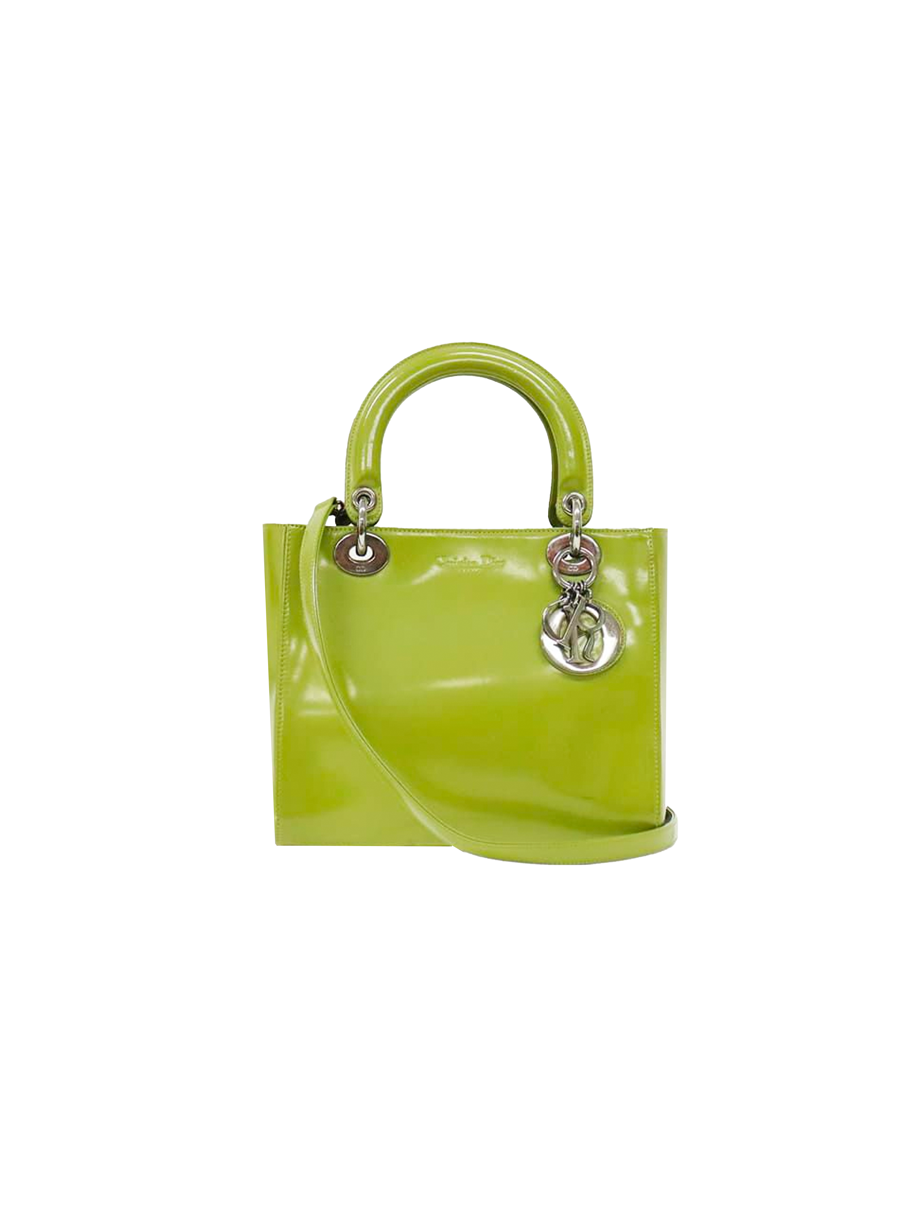 Christian Dior 2000s Lime Green Lady Dior Bag