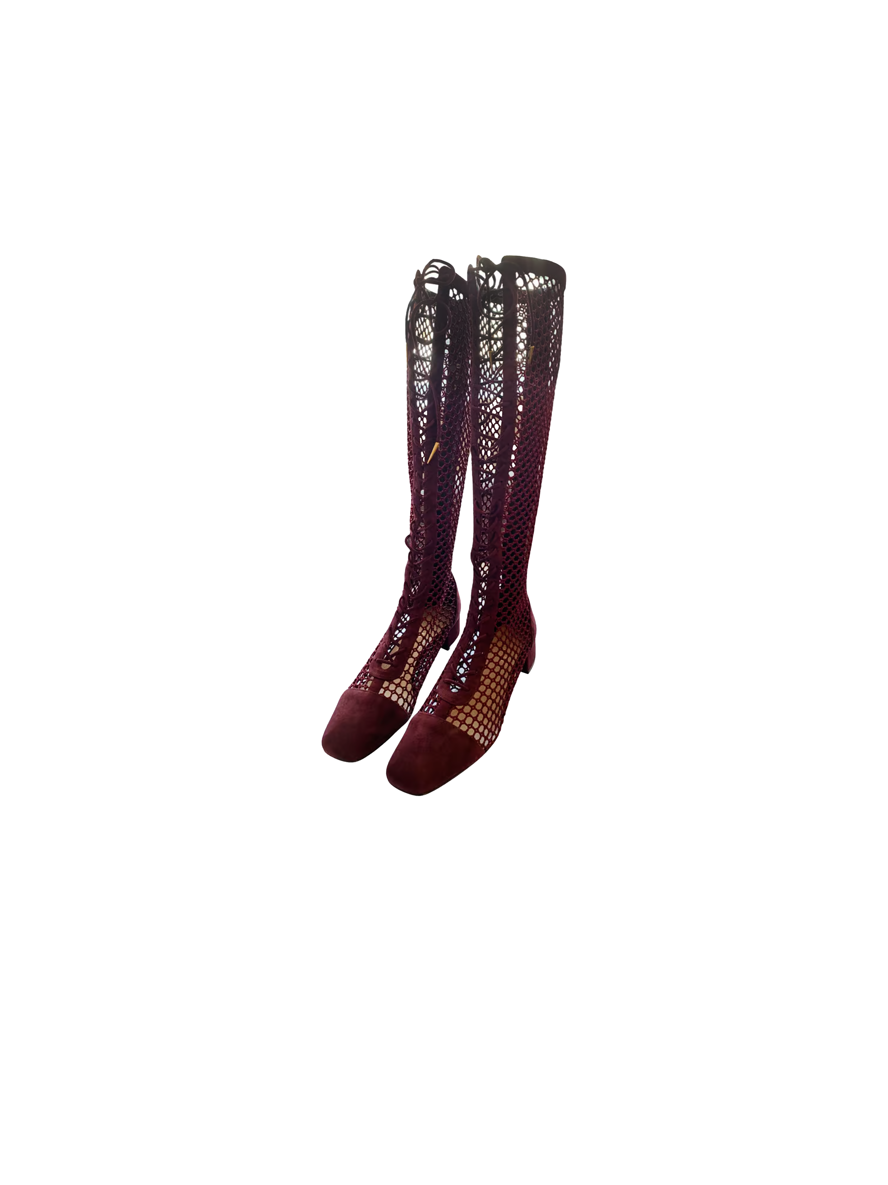 Christian Dior SS 2018 Maroon Naughtily-D Boots