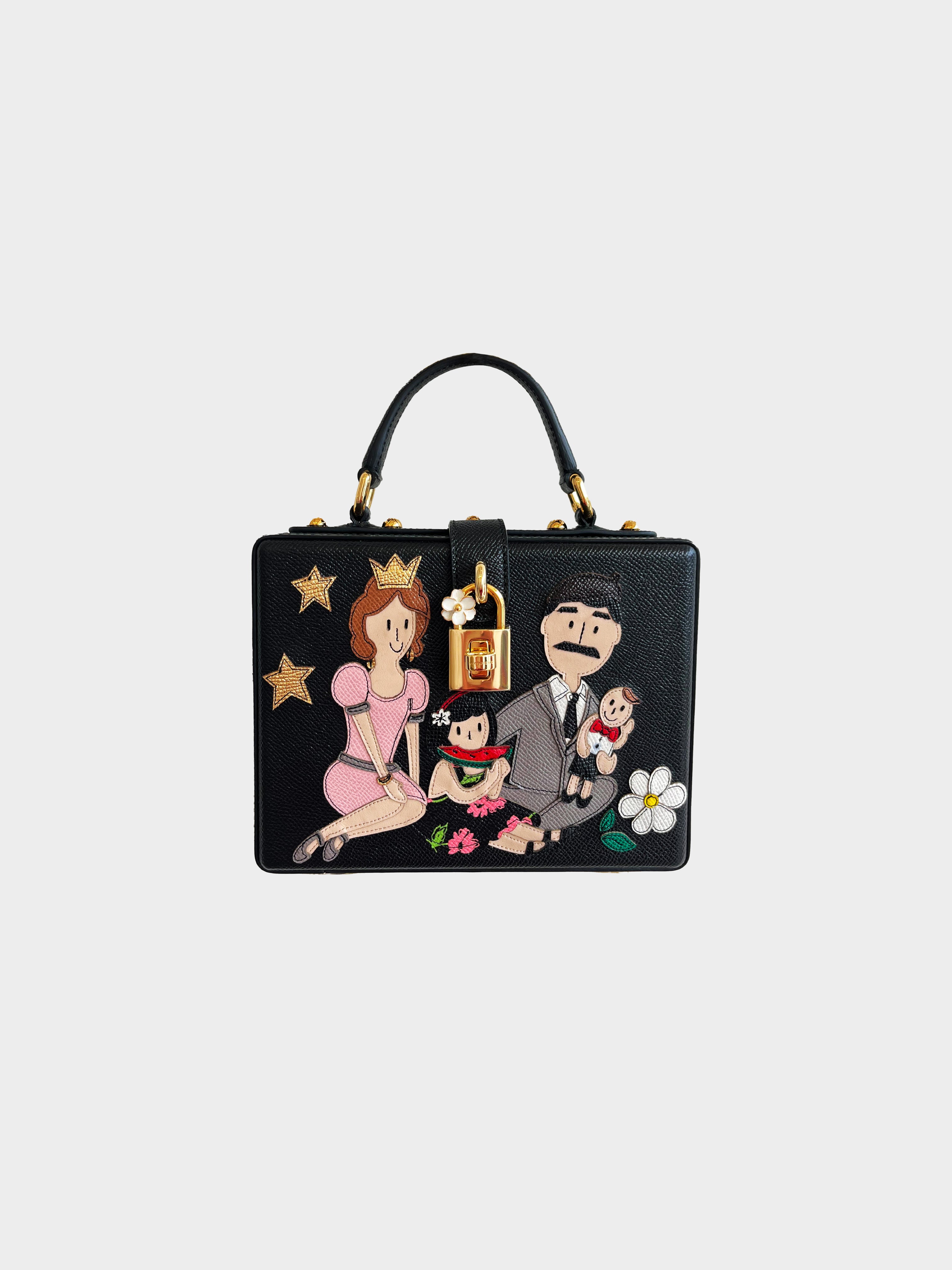 Dolce and Gabbana Fall 2015 Family Patch Leather Crossbody