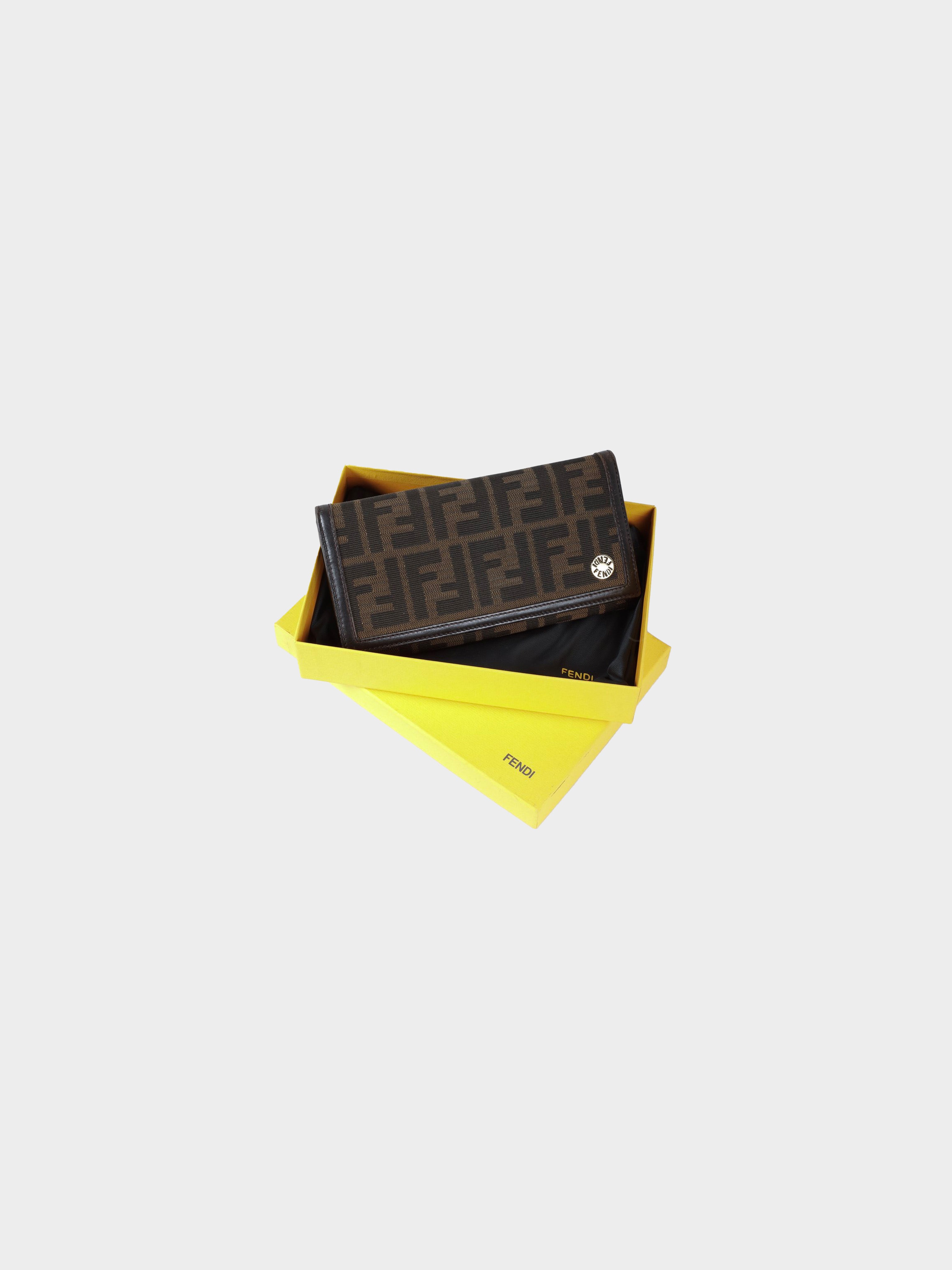 Sold at Auction: AUTHENTIC FENDI WALLET CANVAS WALLET