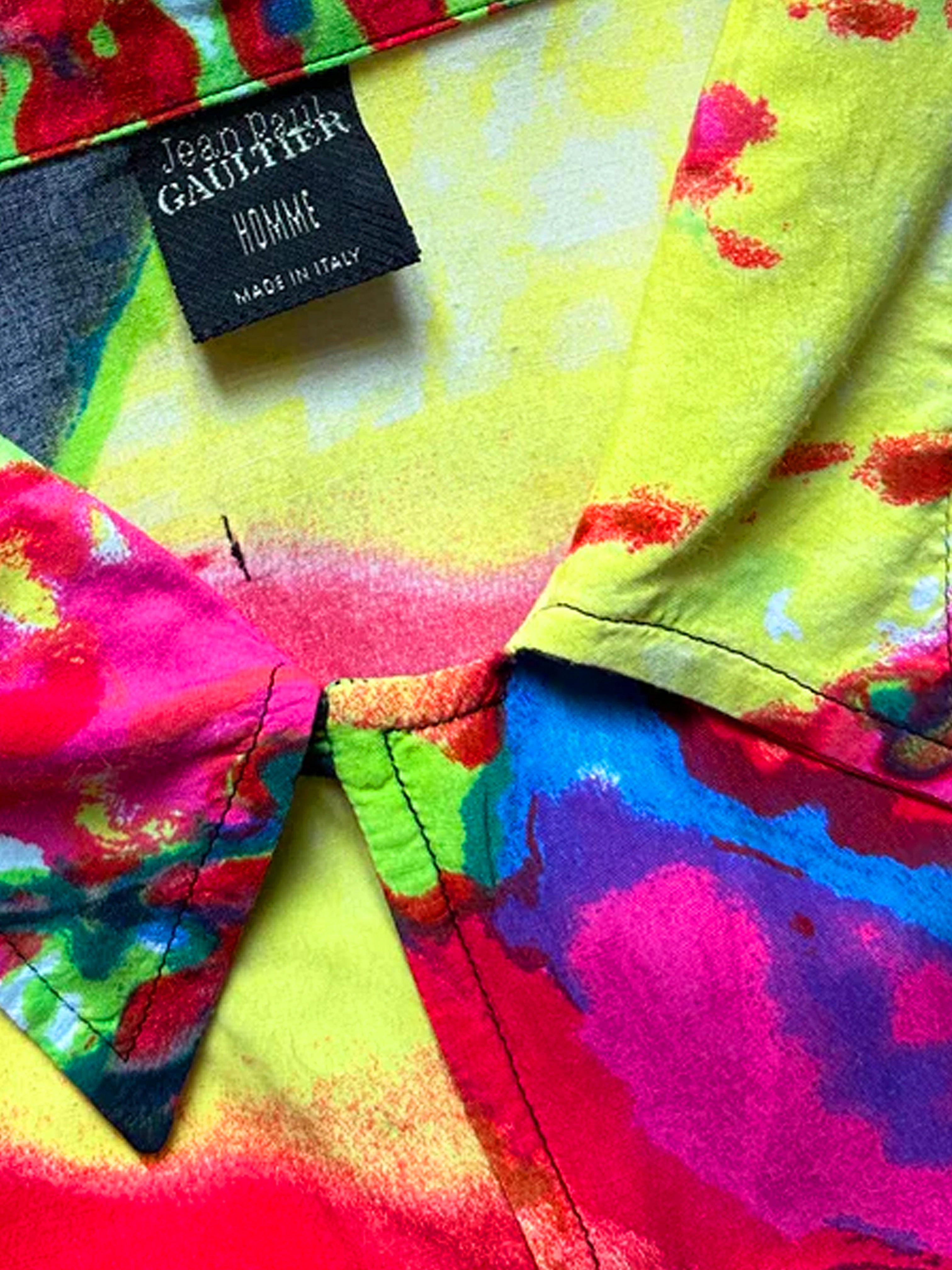 Jean Paul Gaultier SS2000 Homme Psychedelic Button Up · INTO