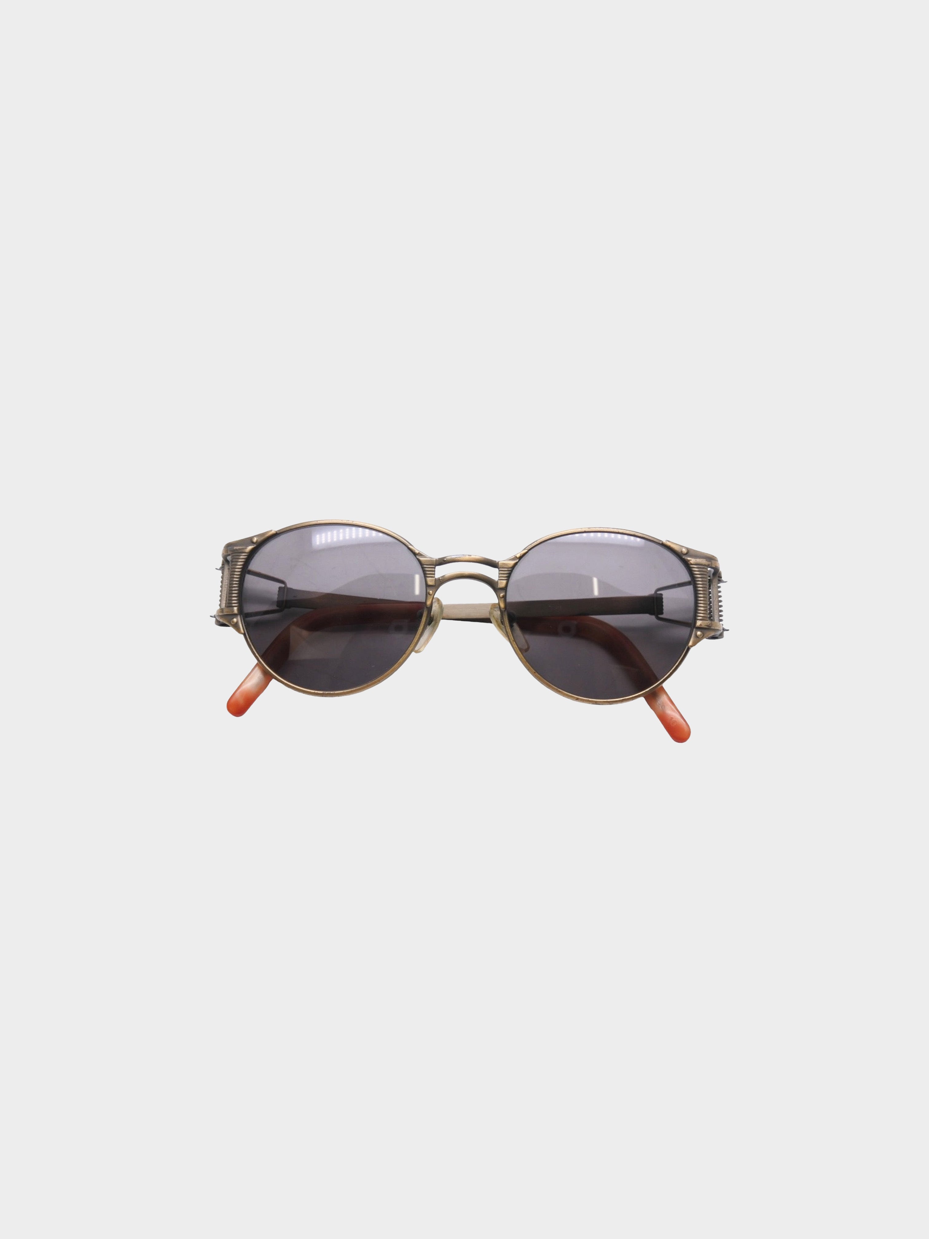 Jean Paul Gaultier 1990s Bronze Cutout Sunglasses