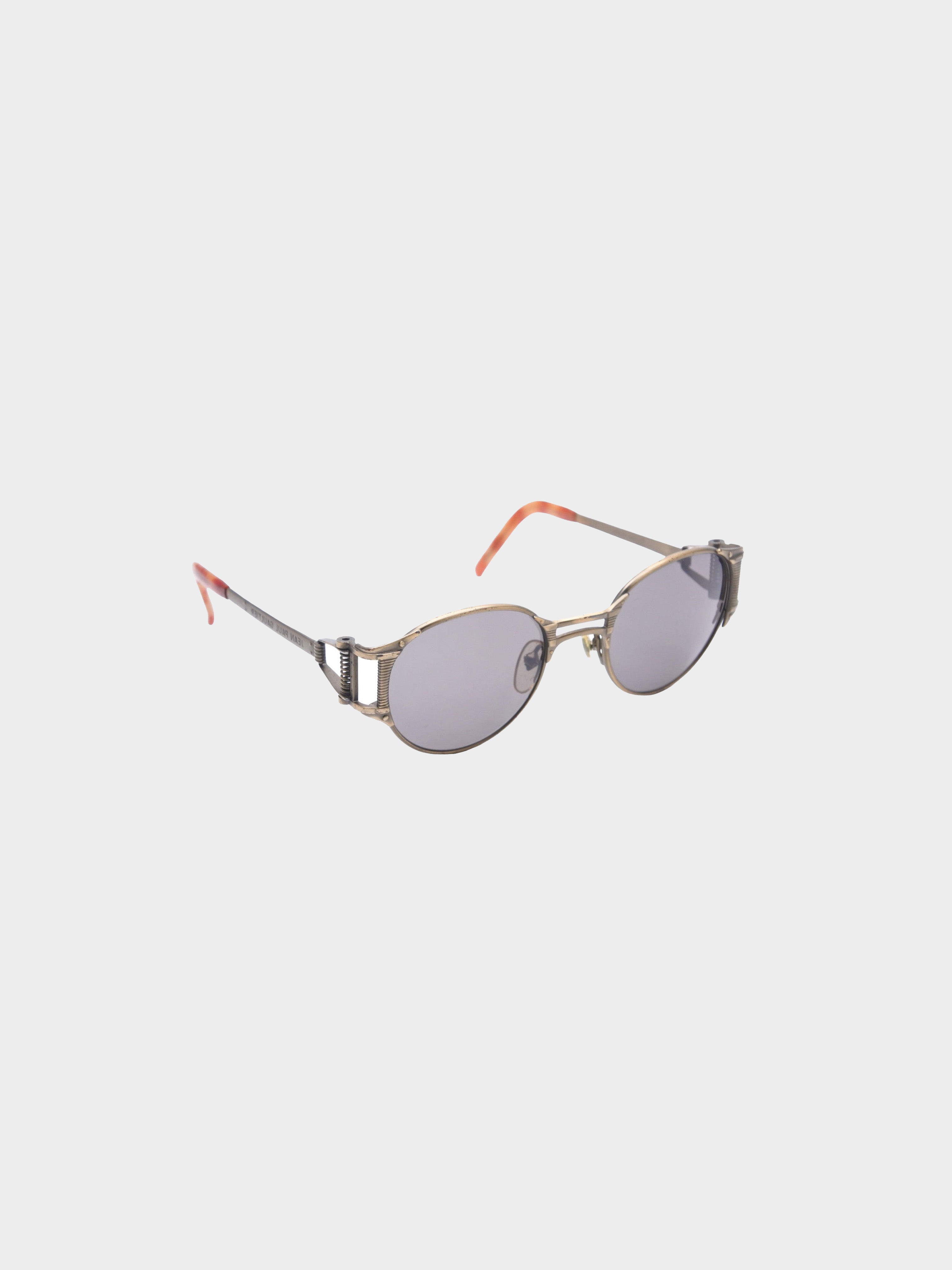 Jean Paul Gaultier 1990s Bronze Cutout Sunglasses