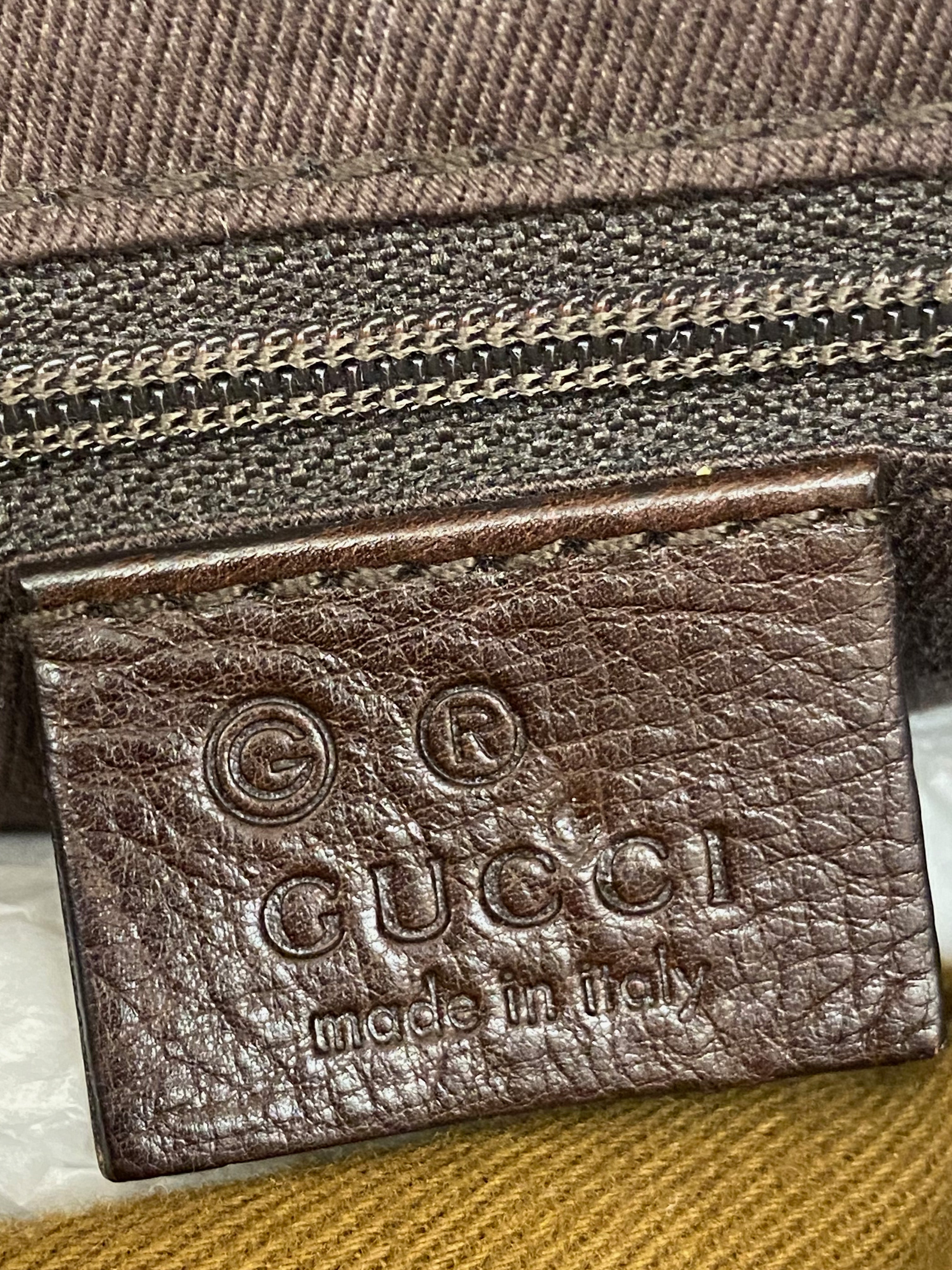 Gucci 2000s Bronze Guccisima Hobo Bag