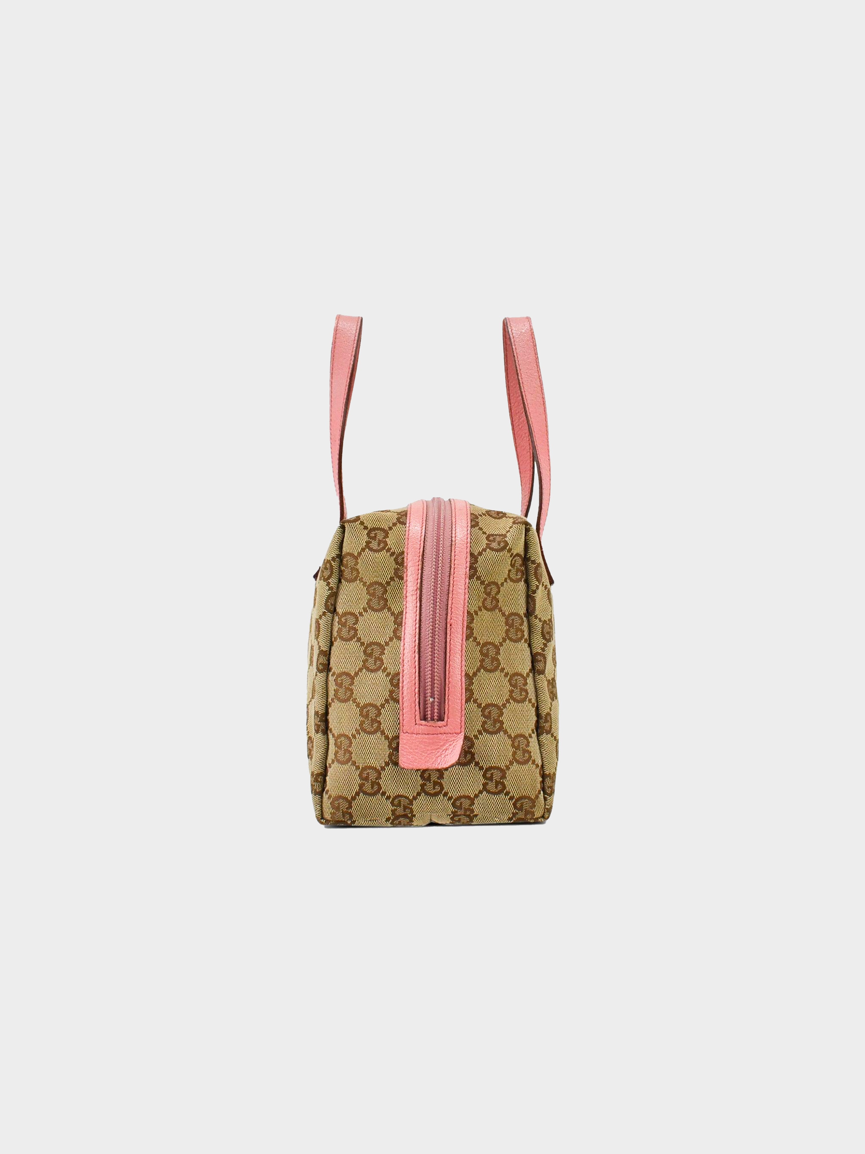 Gucci 2000s Pink Monogram Canvas Bag