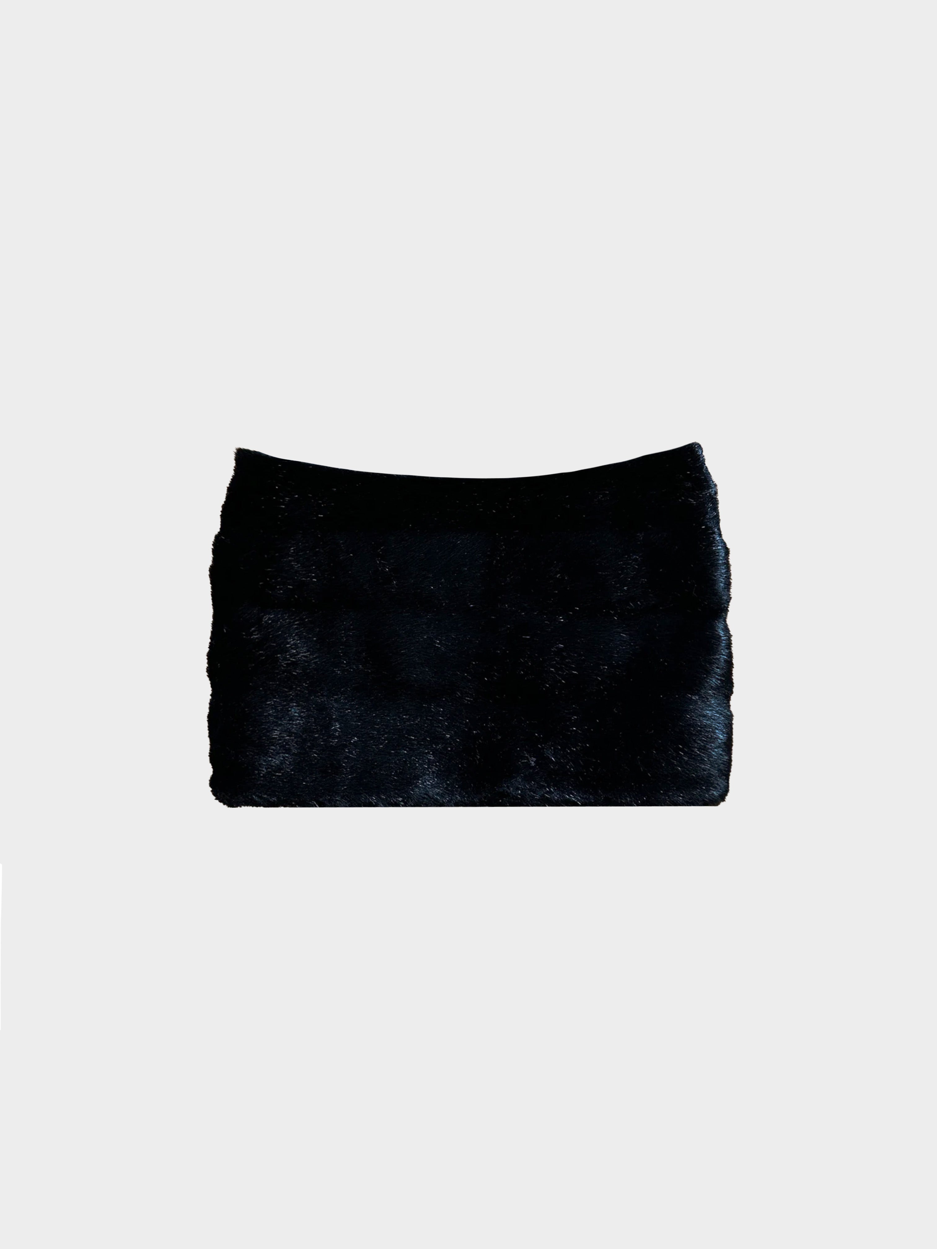 Helmut Lang Early 1990s Fur Mini Skirt · INTO