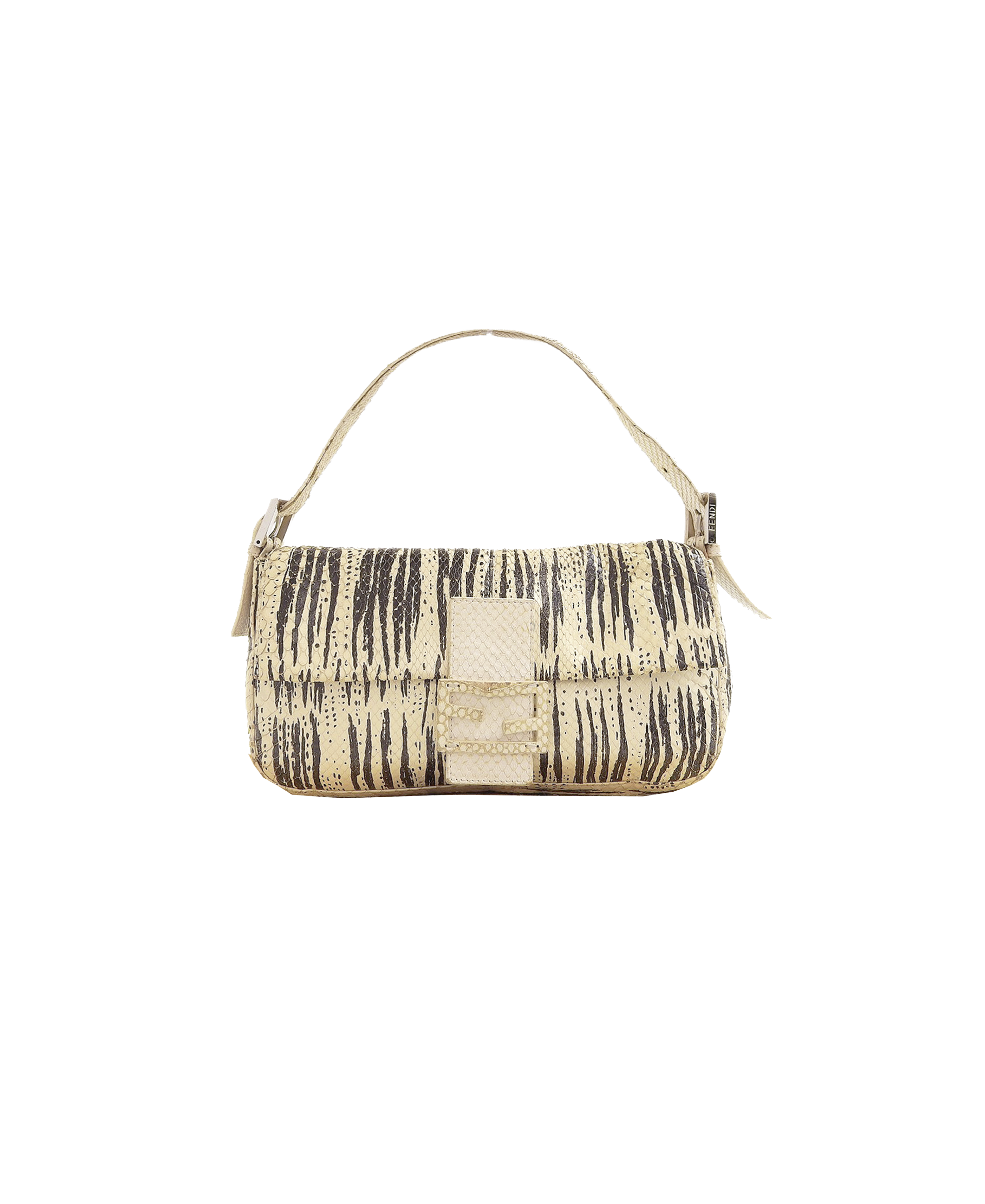 Fendi Knitted Fringe Baguette Bag