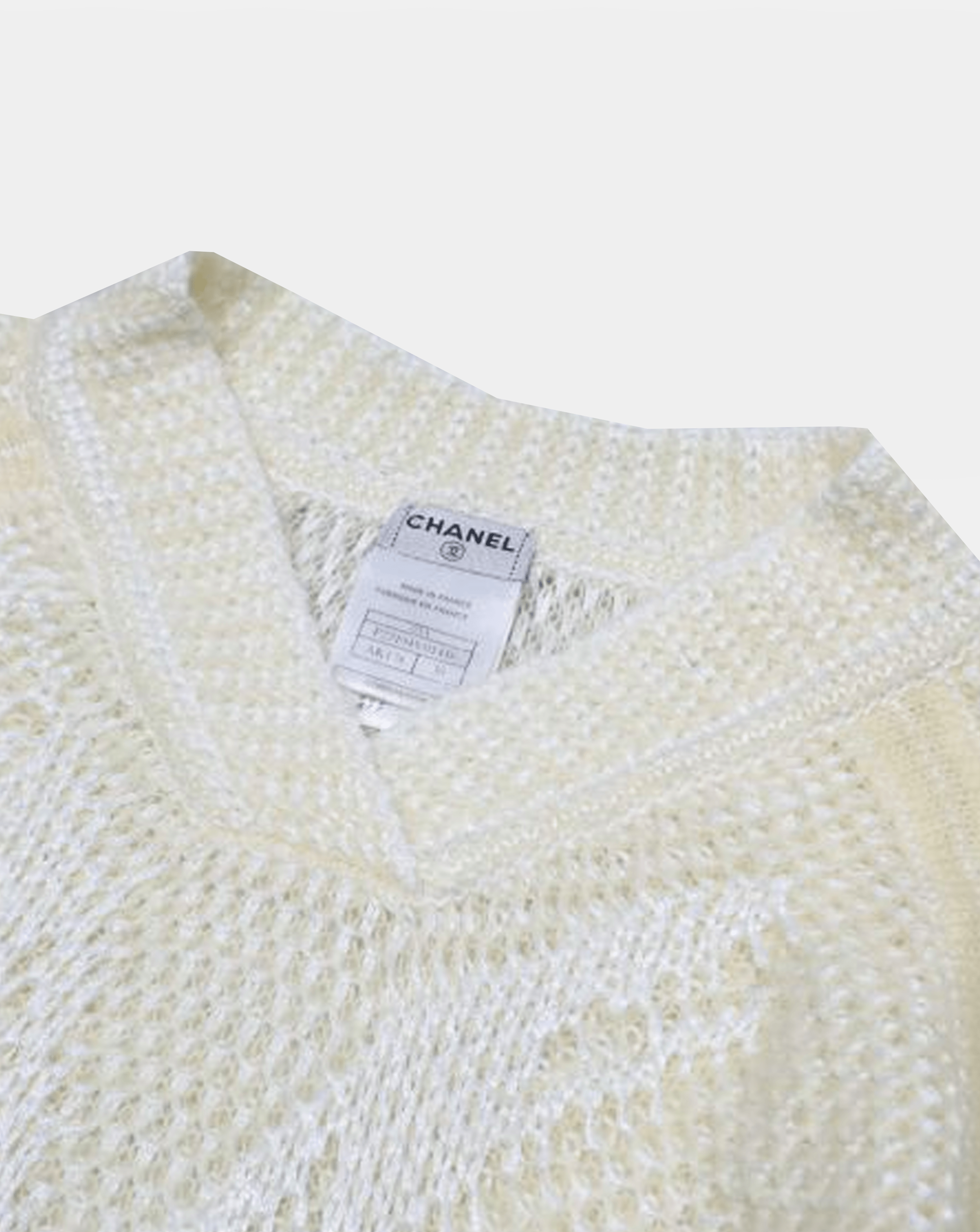 Chanel 2003 Mohair Ivory Sweater