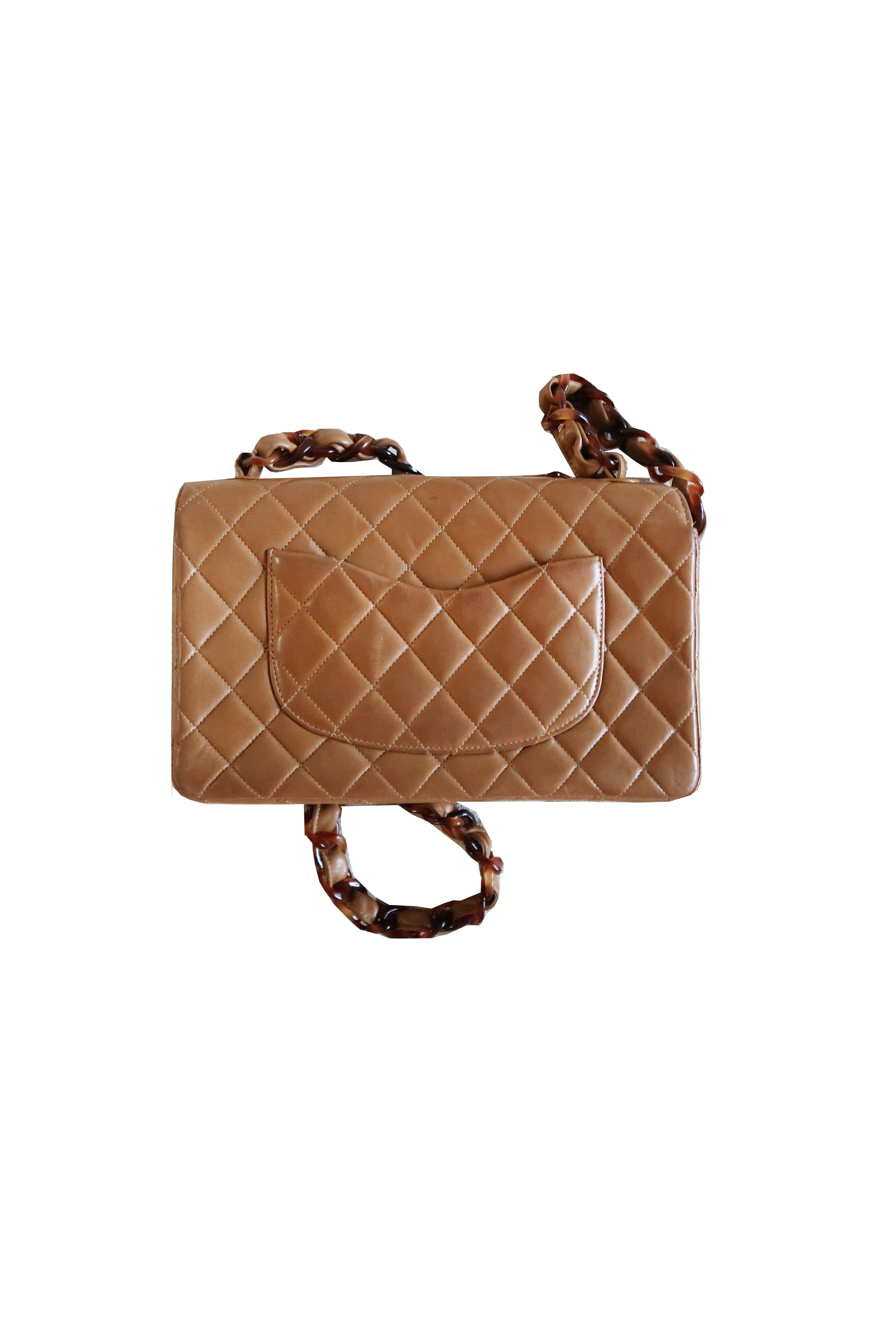 cream chanel handbag