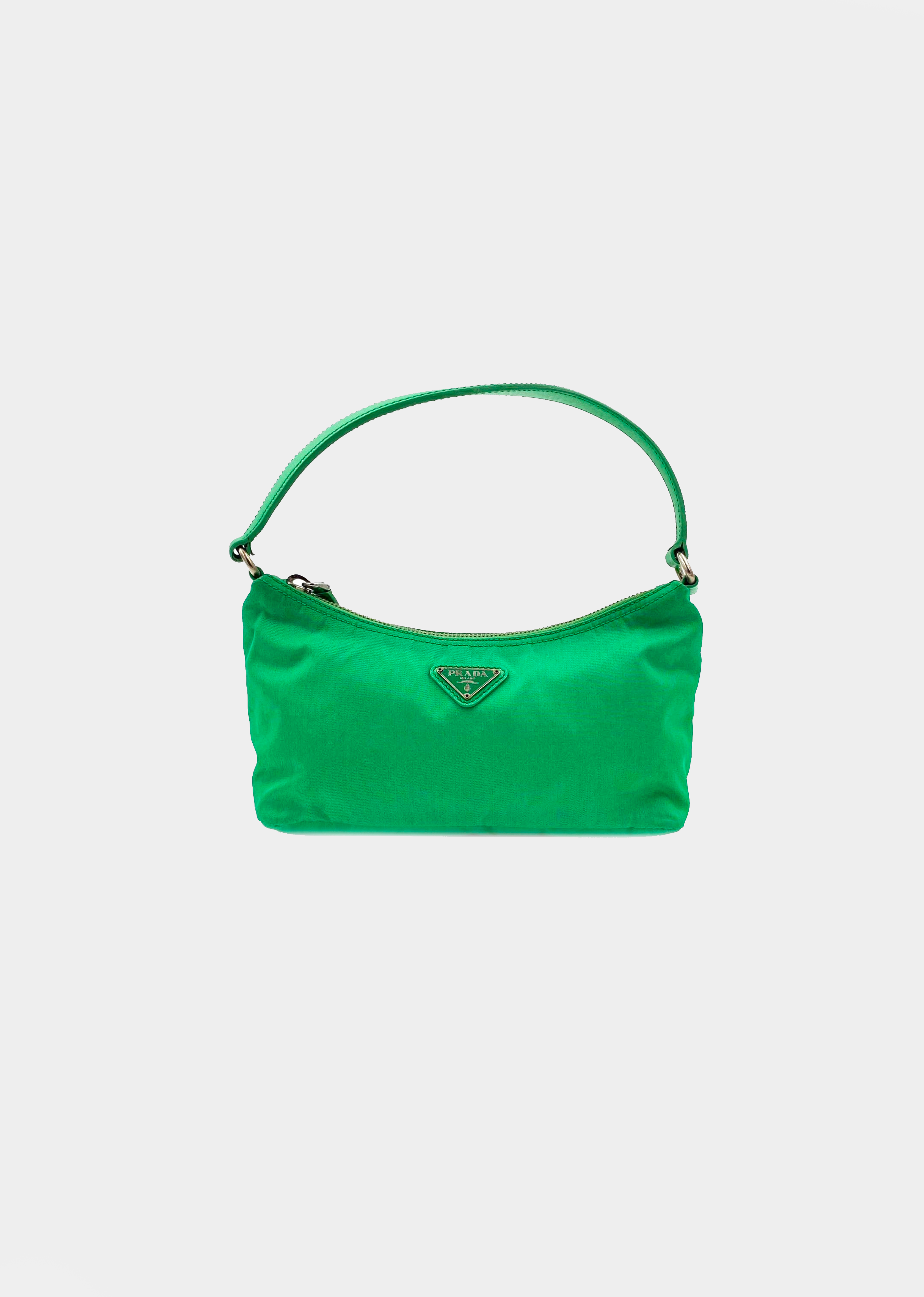 Prada Green 2000s Nylon Handbag