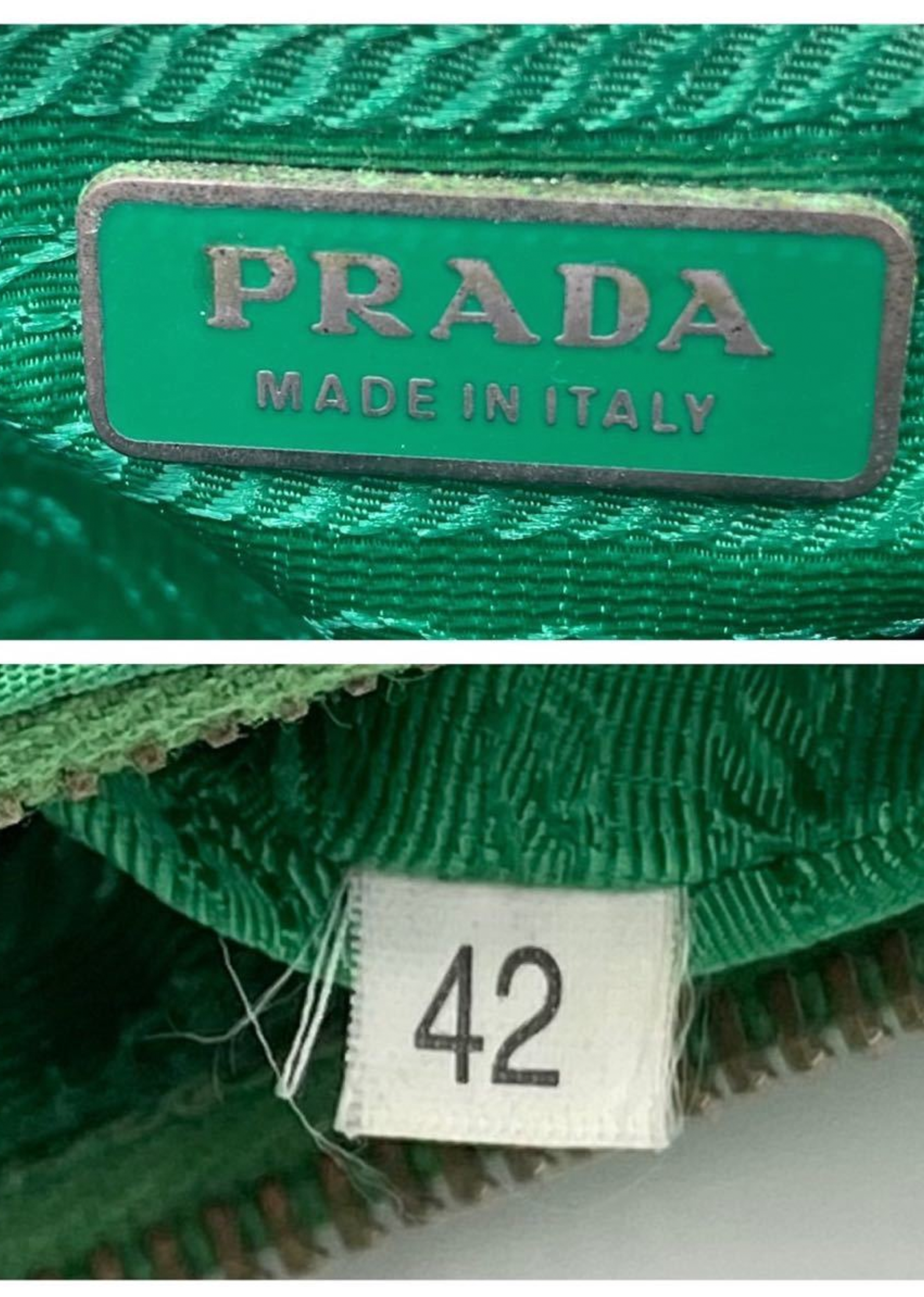 Prada Green 2000s Nylon Handbag