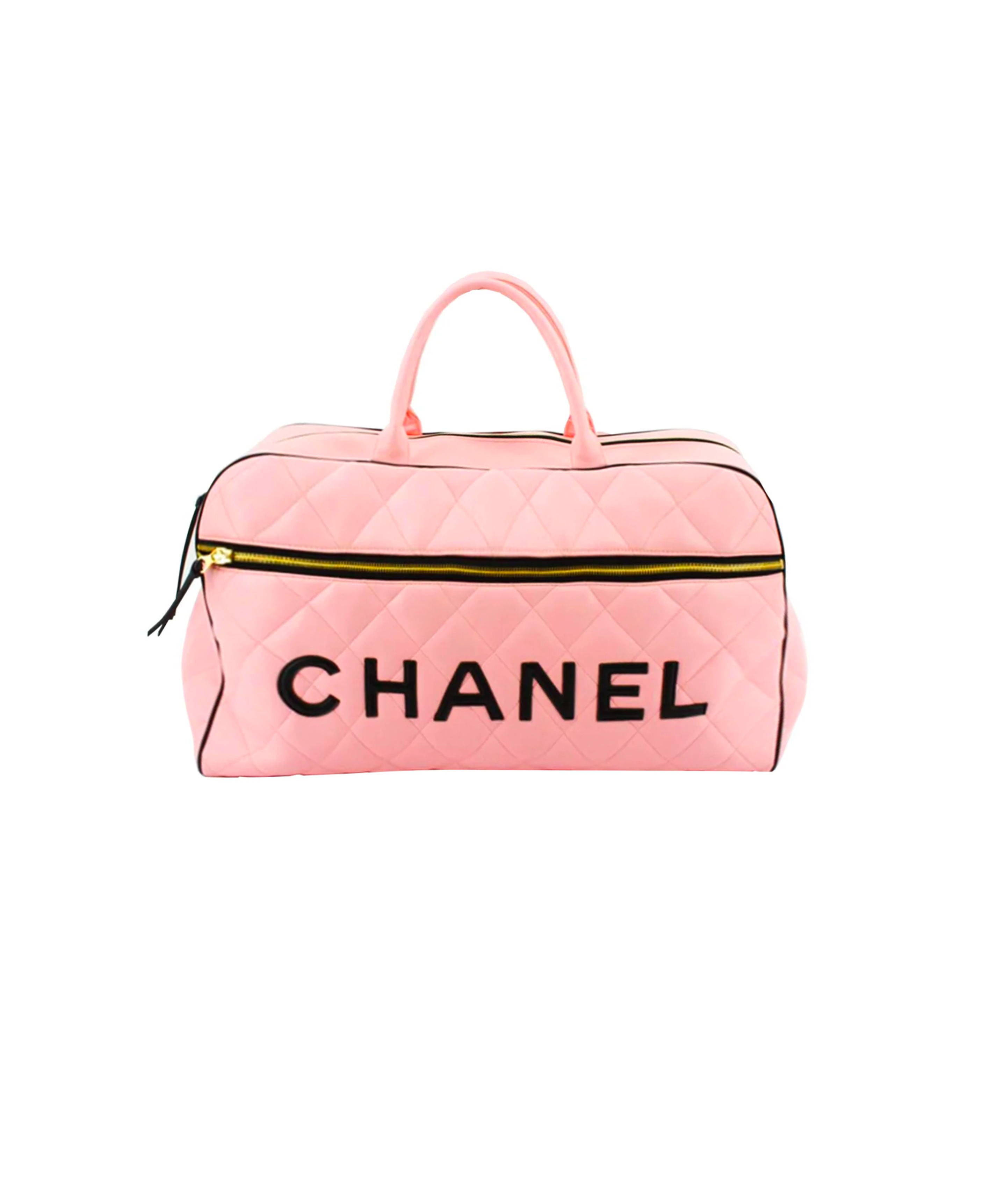 Pre-owned Chanel 2000 Mini Quilted Top-handle Bag In Pink