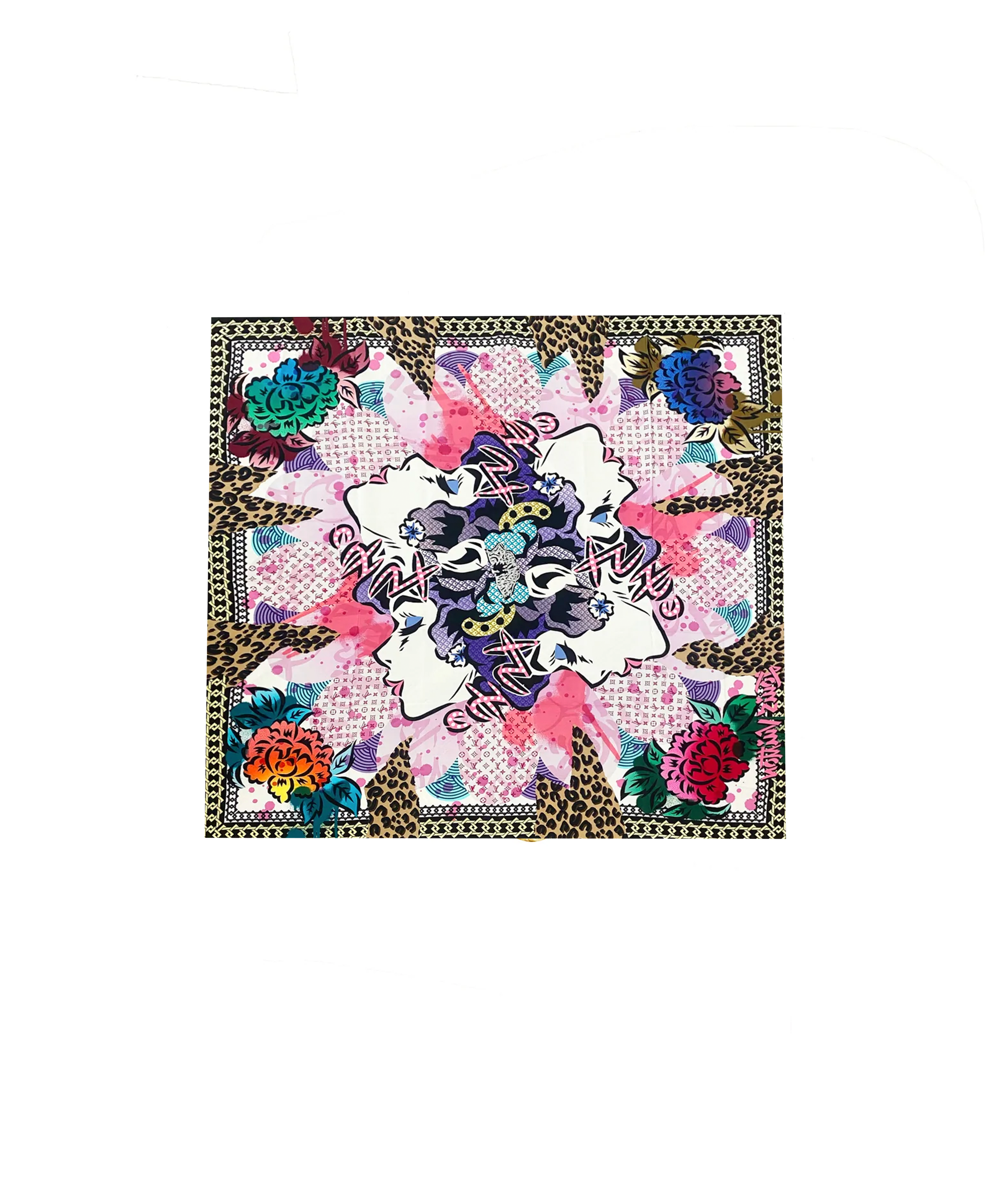 Louis Vuitton x Murakami 2000s Silk Scarf · INTO