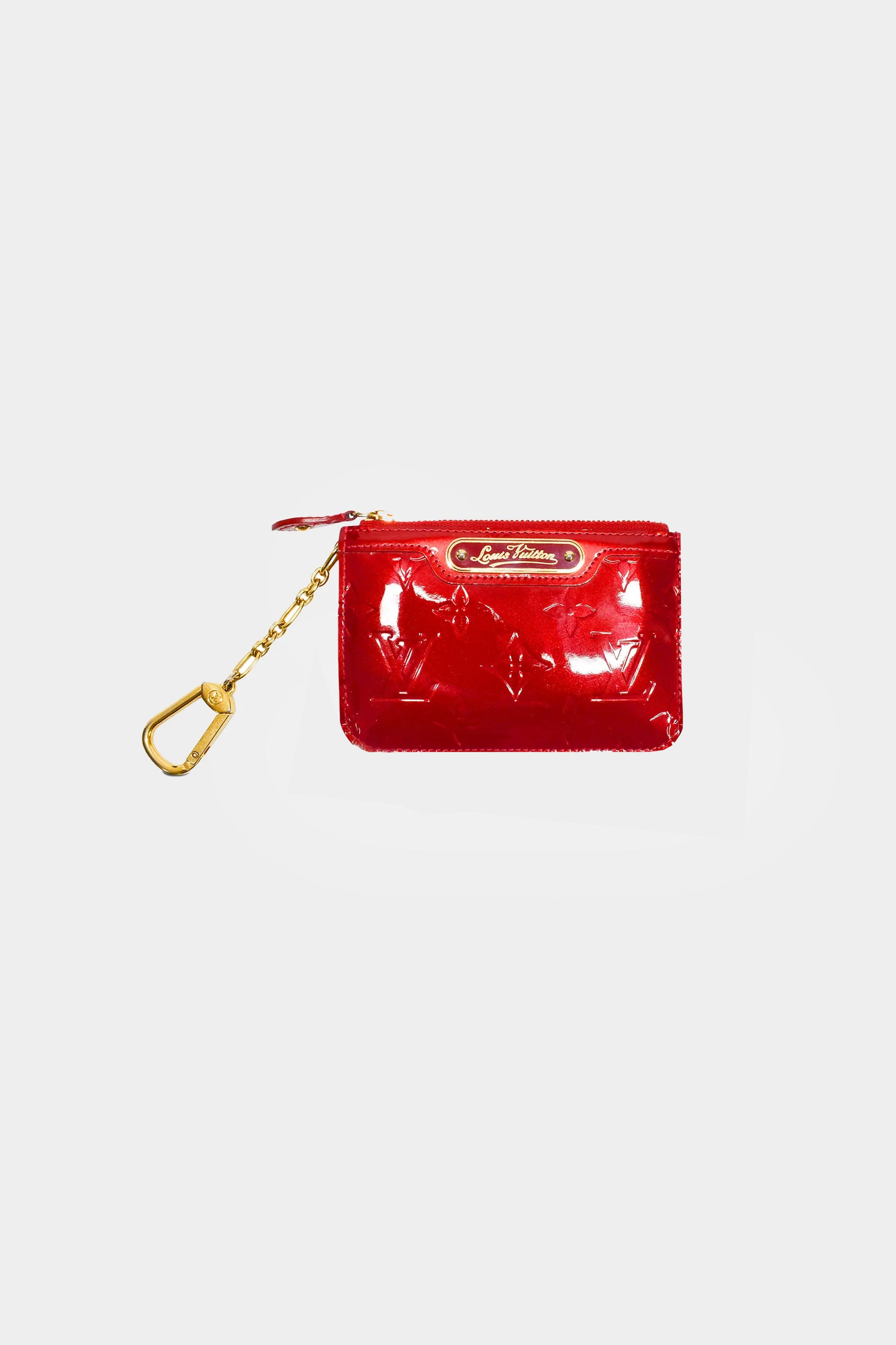 Louis Vuitton 2000s Red Vernis Key Chain · INTO