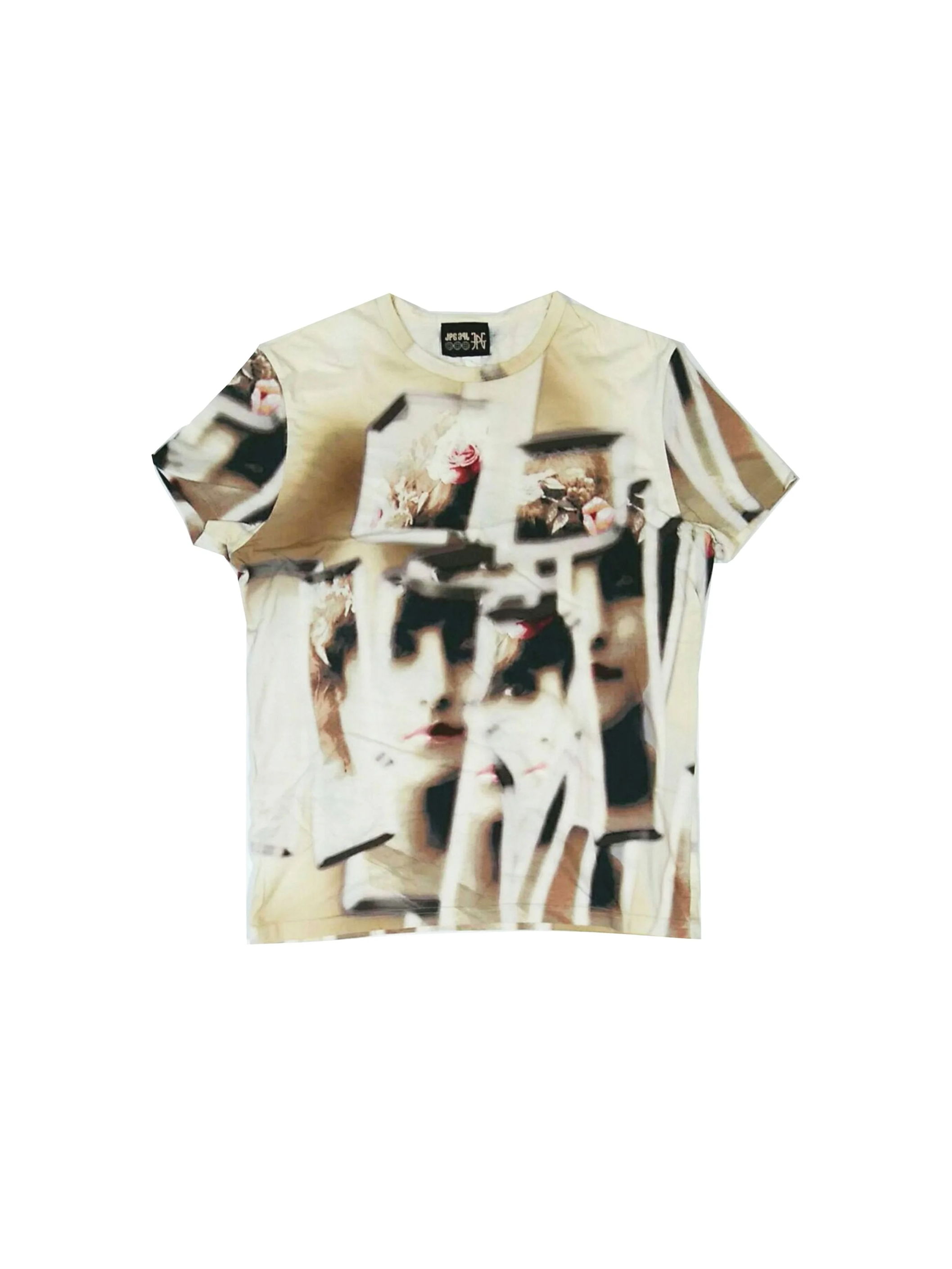 Jean Paul Gaultier 2000s Multi-Faces Beige Shirt
