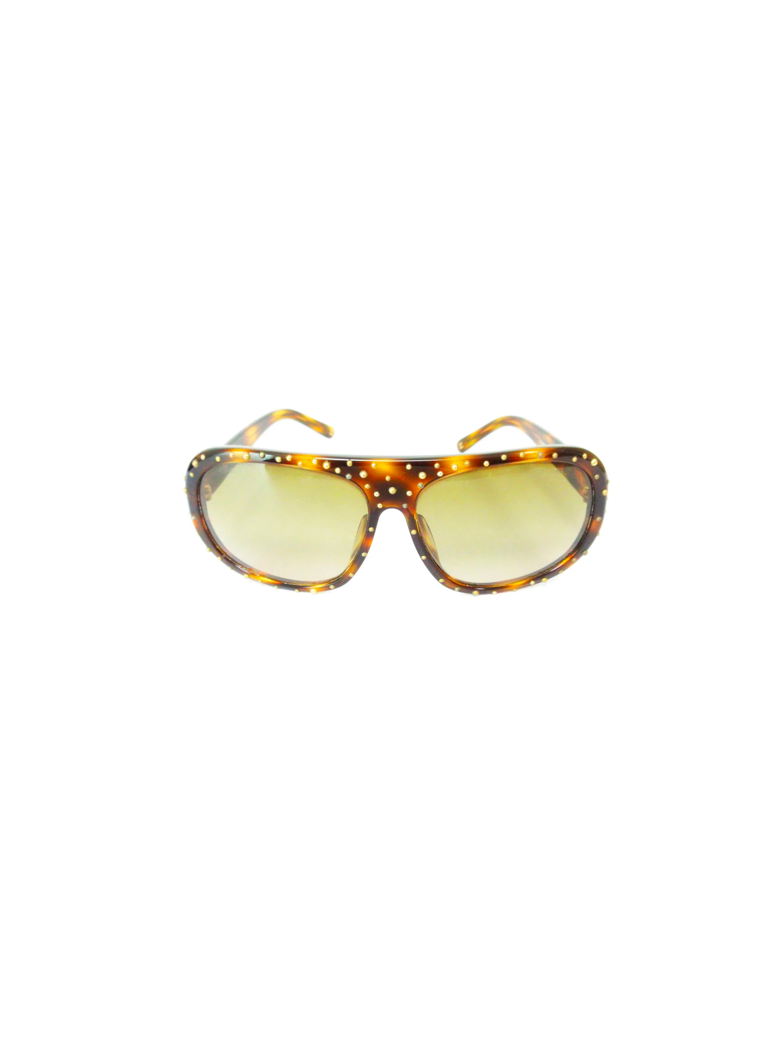 Chanel Speckled Rare Aviator Sunglasses · INTO