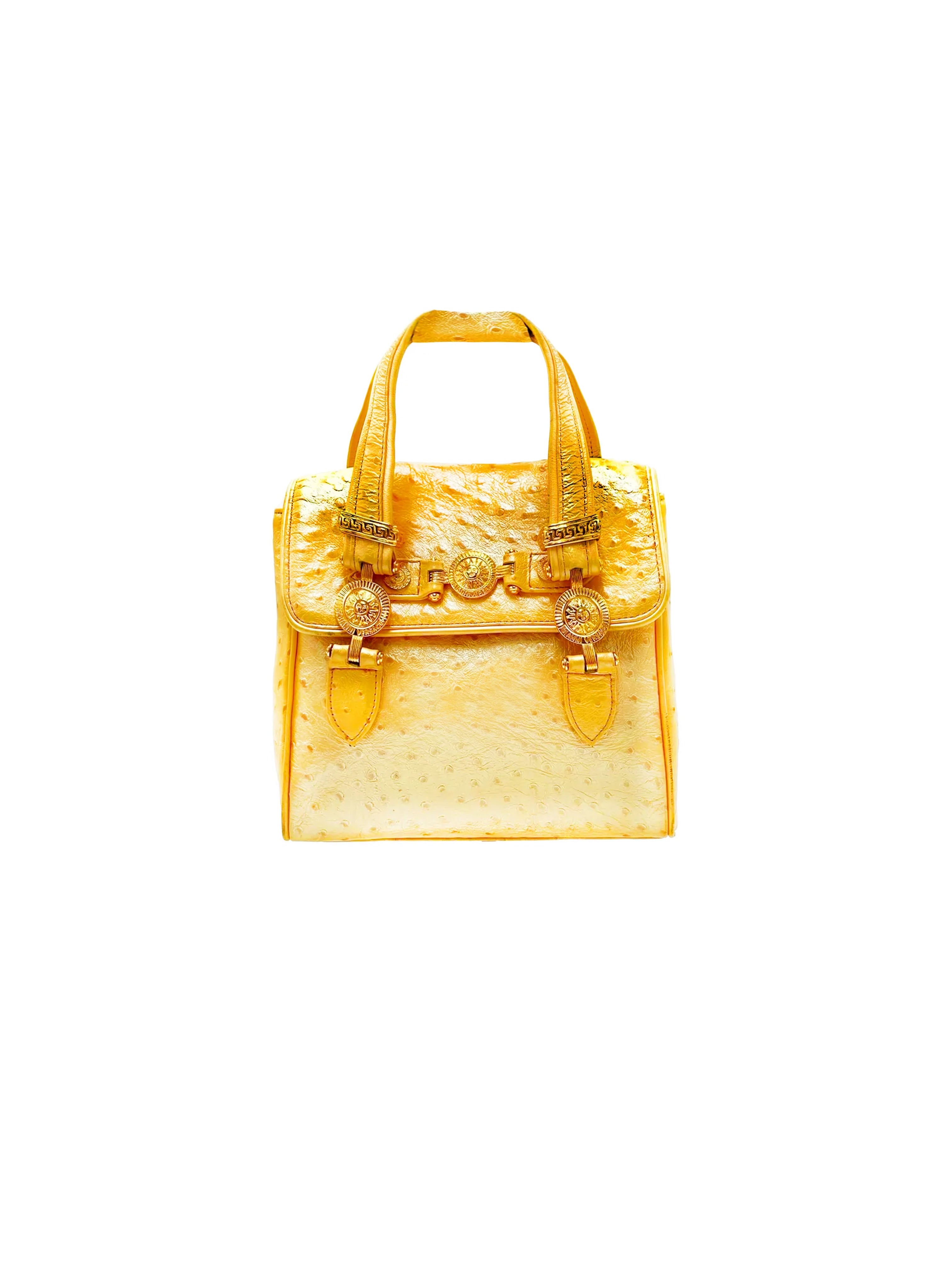 Versace: Off-White 'La Medusa' Top Handle Bag | SSENSE Canada