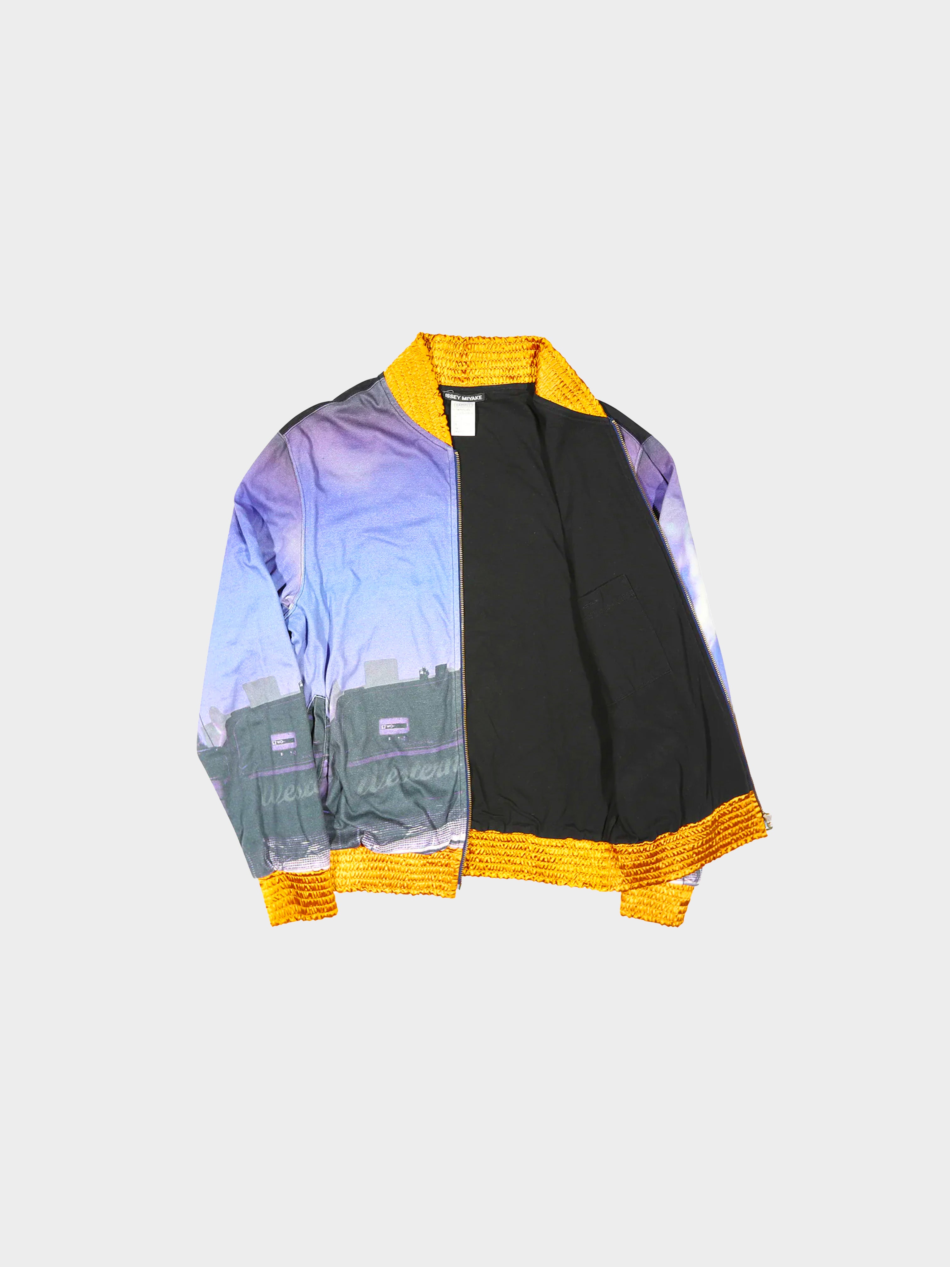 Issey Miyake SS17 Sample Printed Bomber Jacket · INTO