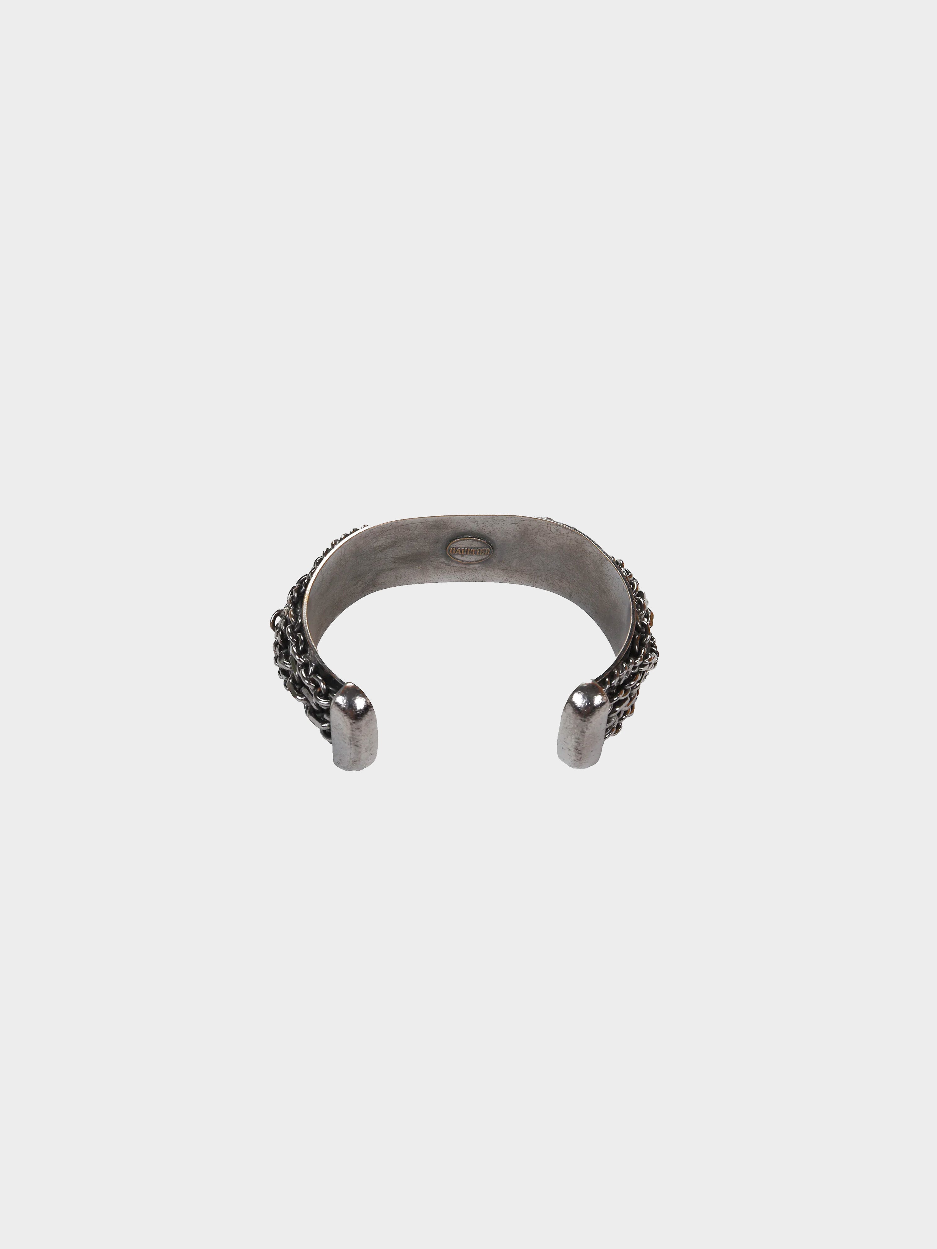 Jean Paul Gaultier 1990s Silver Chain Bracelet · INTO