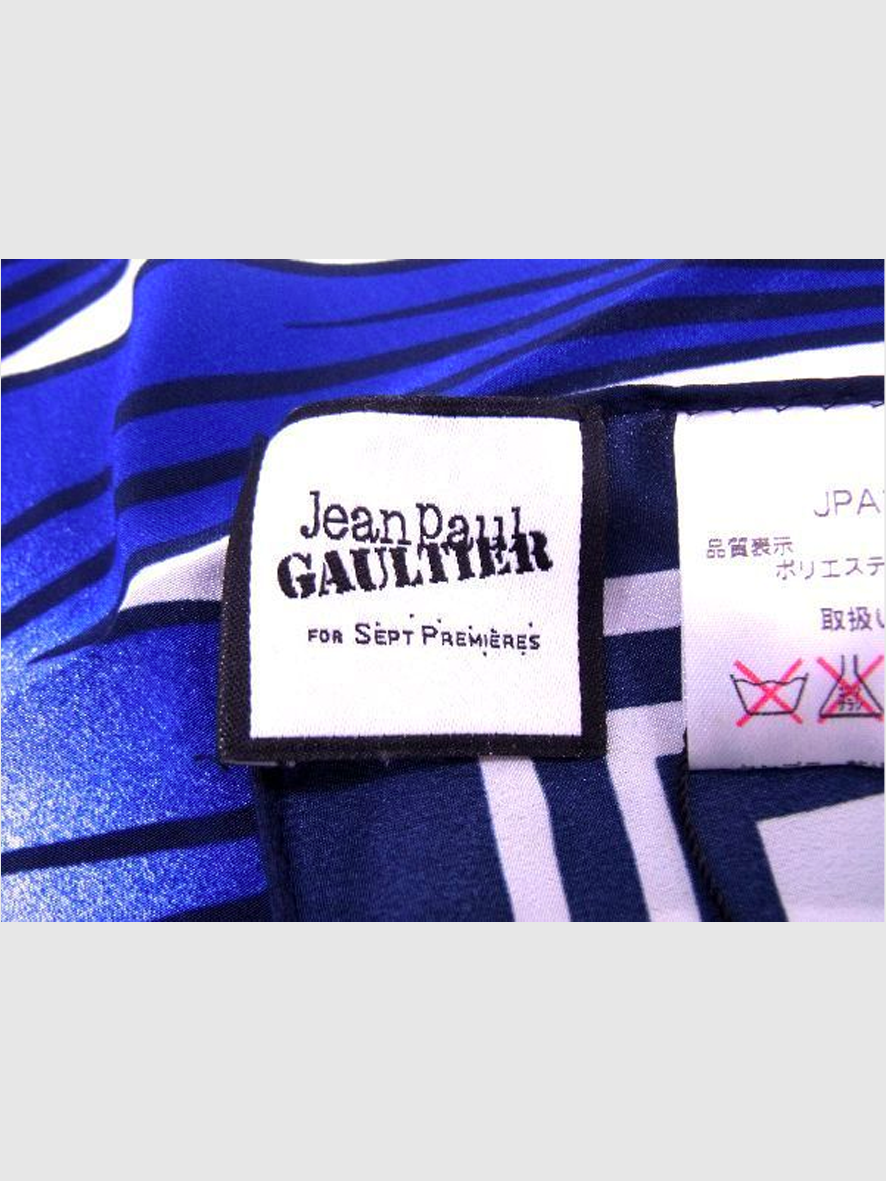 Jean Paul Gaultier 2015 Heart and Anchor Tattoo Scarf