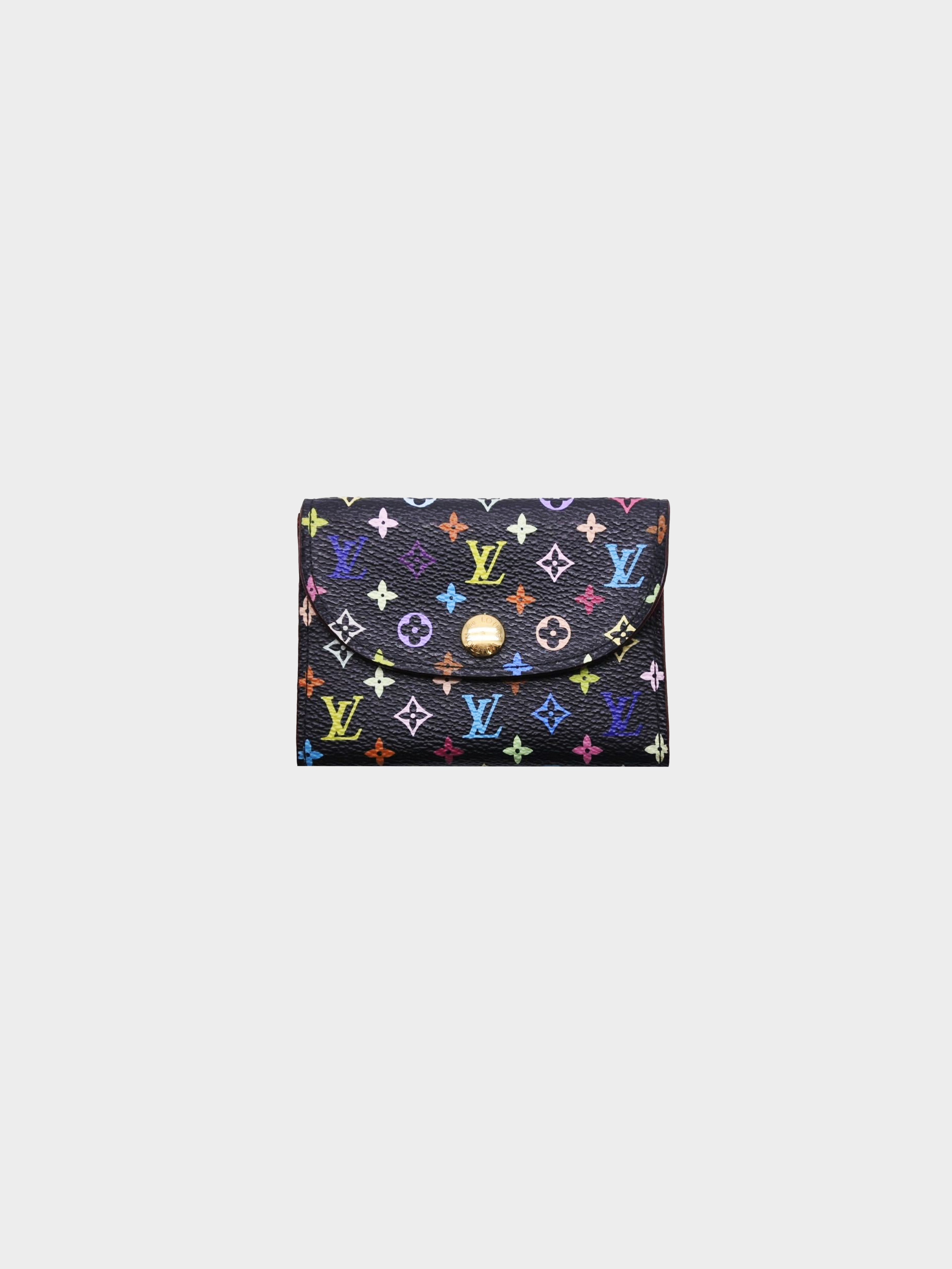 Louis Vuitton 2006 Black Multicolor Monogram Pouch · INTO