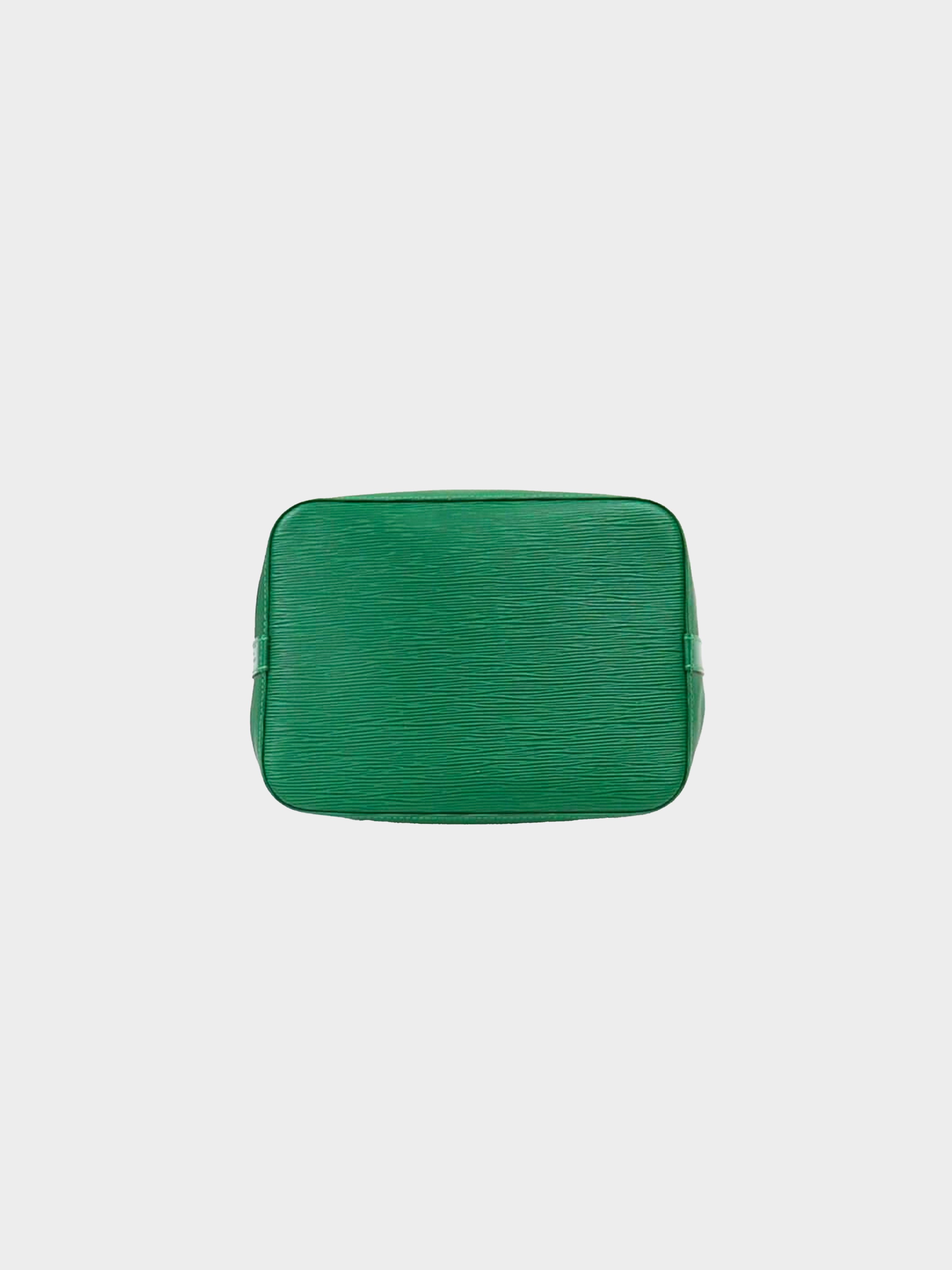 In Japan: Authentic Louis Vuitton Epi Green Leather Sablons Bag