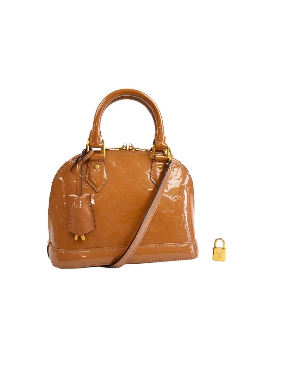 Louis Vuitton 2000s Mini Alma Beige Bag (Strap) · INTO