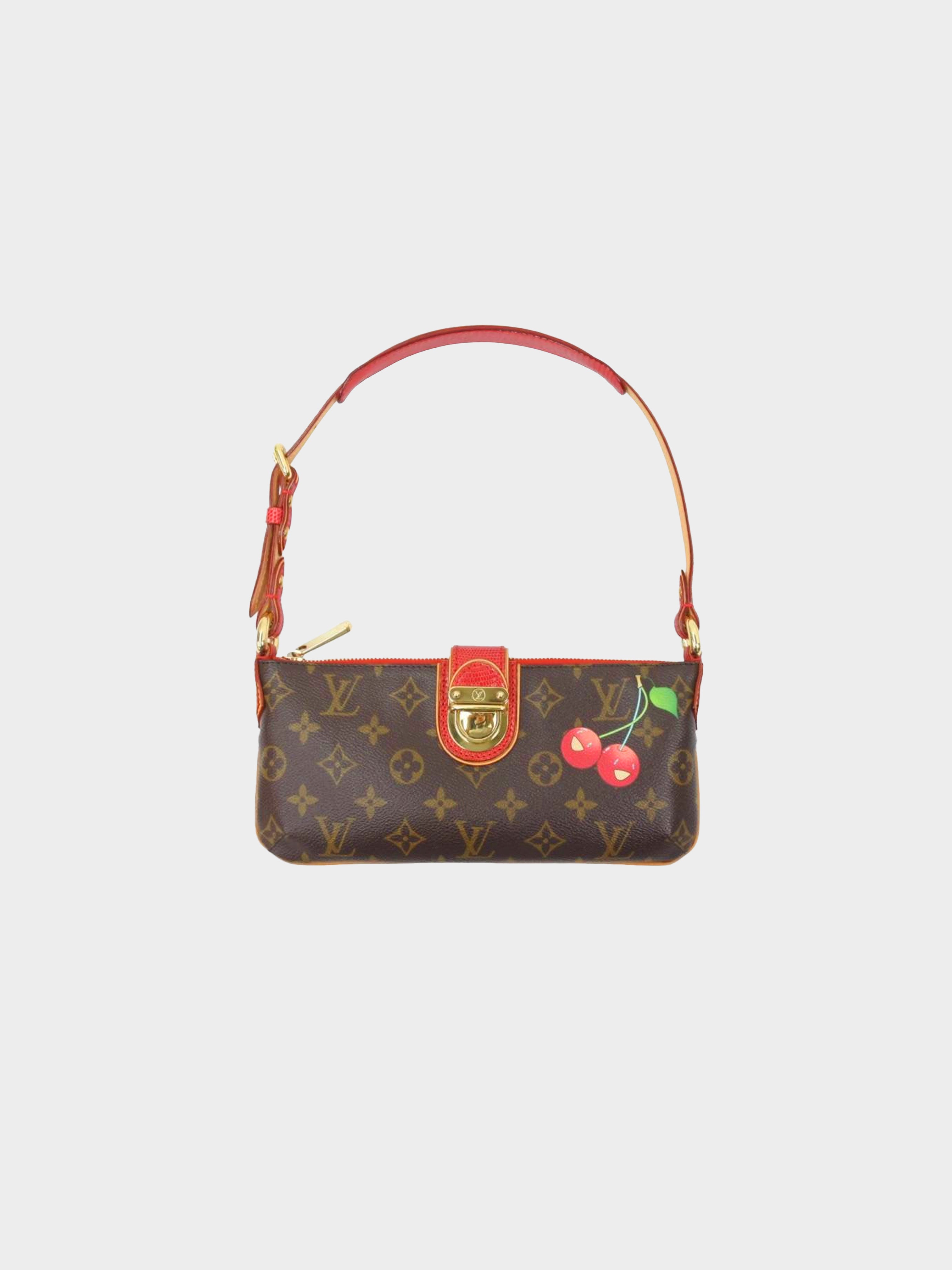 Louis Vuitton 2005 Takashi Murakami Cherry Shoulder Bag INTO