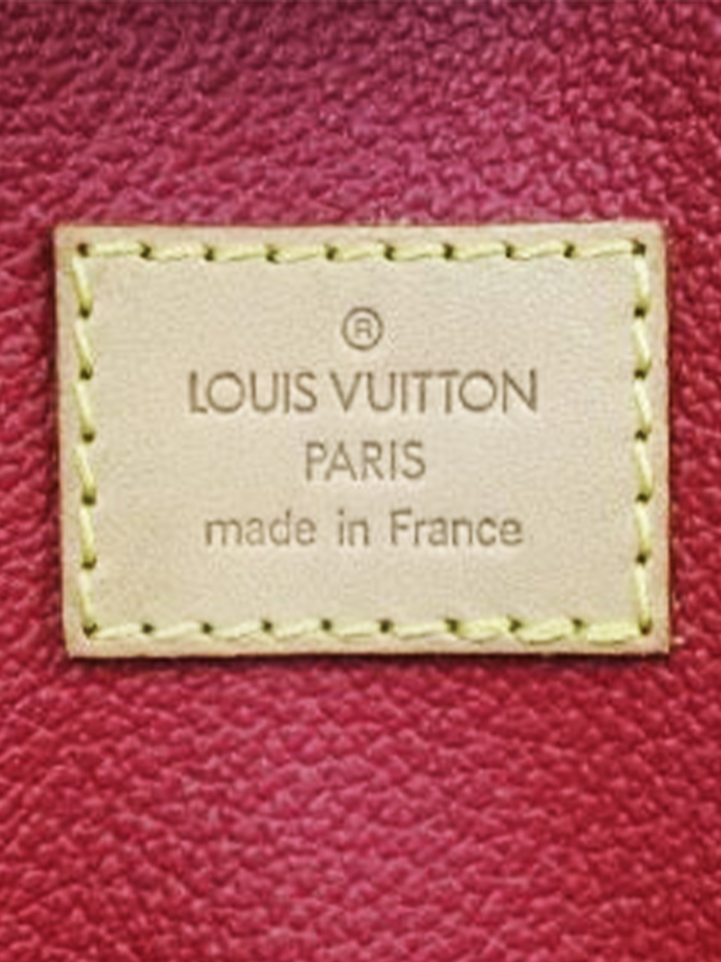 Louis Vuitton Cherry Brown Monogram Coated Canvas and Vachetta