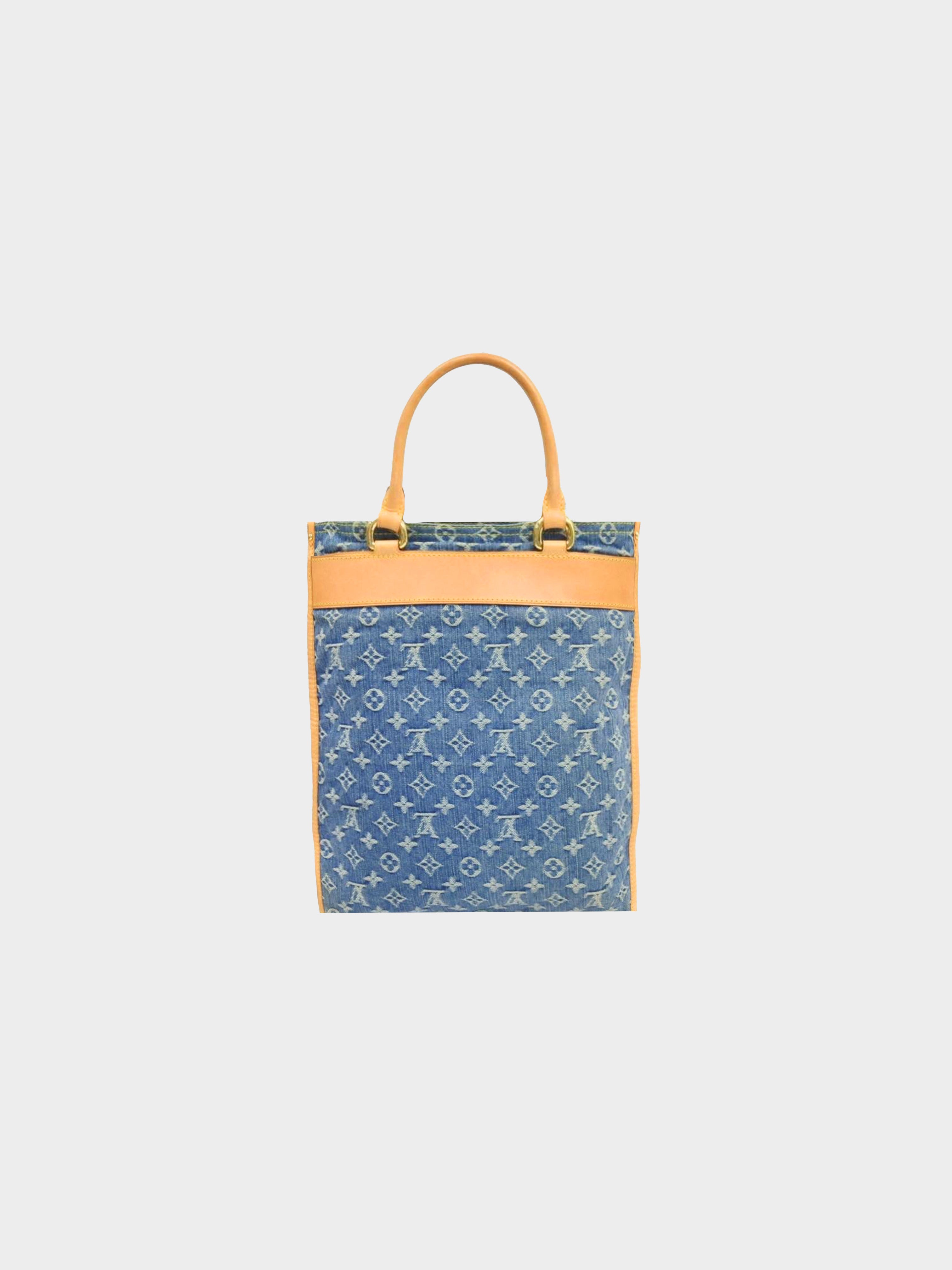 Louis Vuitton 2005 Denim Shopping Tote Bag · INTO