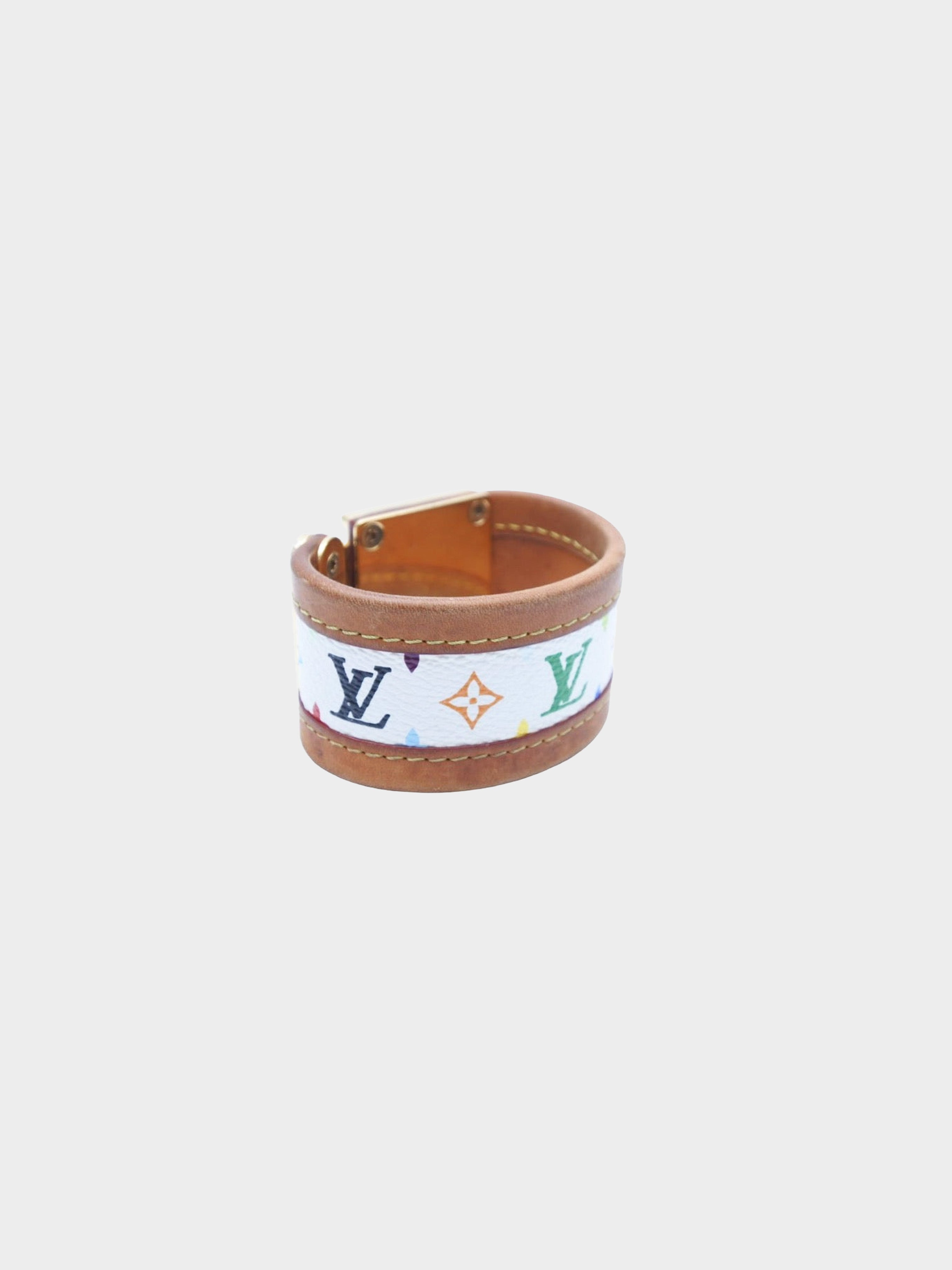 Louis Vuitton Multicolor Lv Monogram Multi color Leather Bracelet