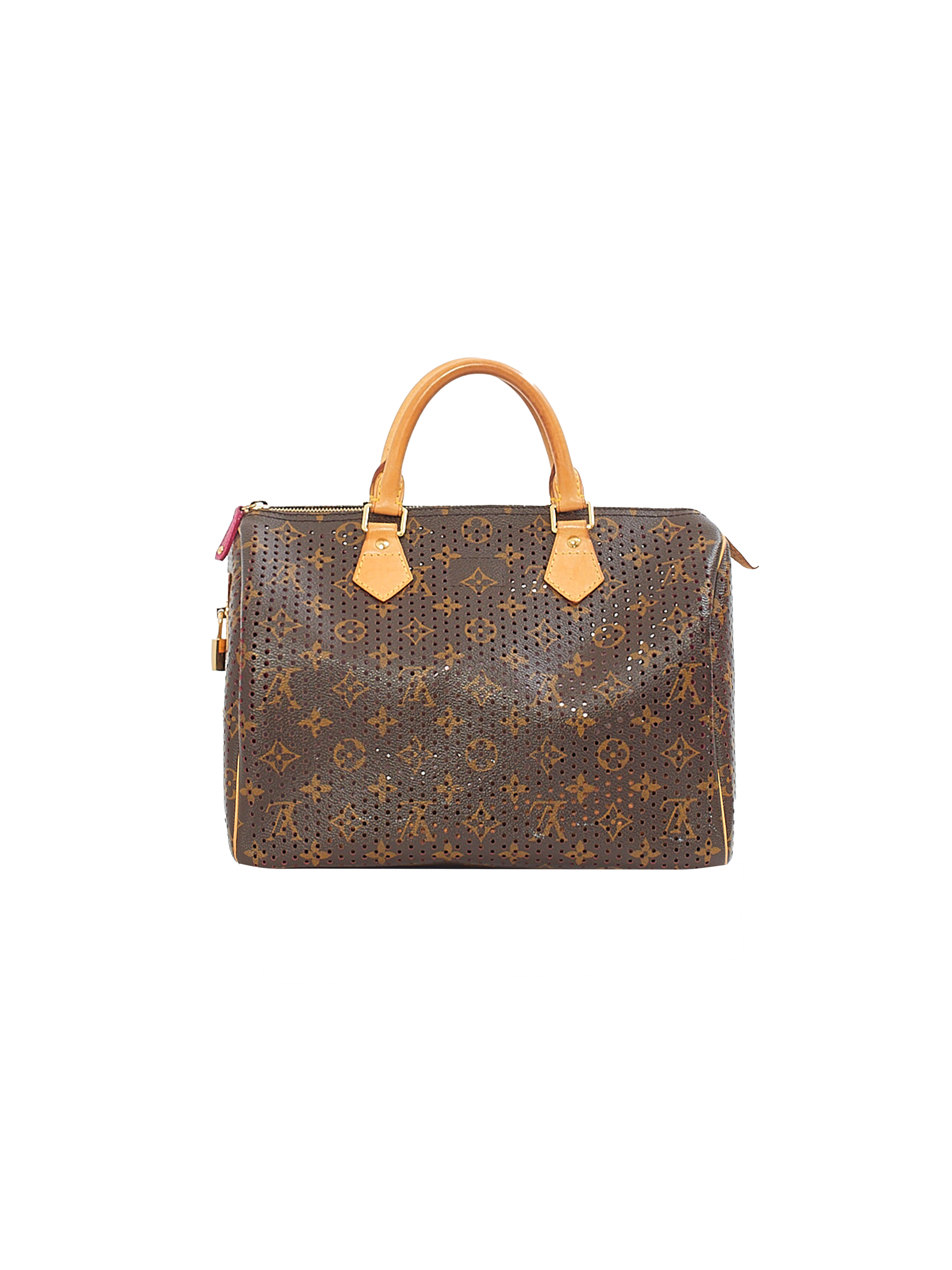 Louis Vuitton Speedy 30 Monogram Perforated Satchel Bag