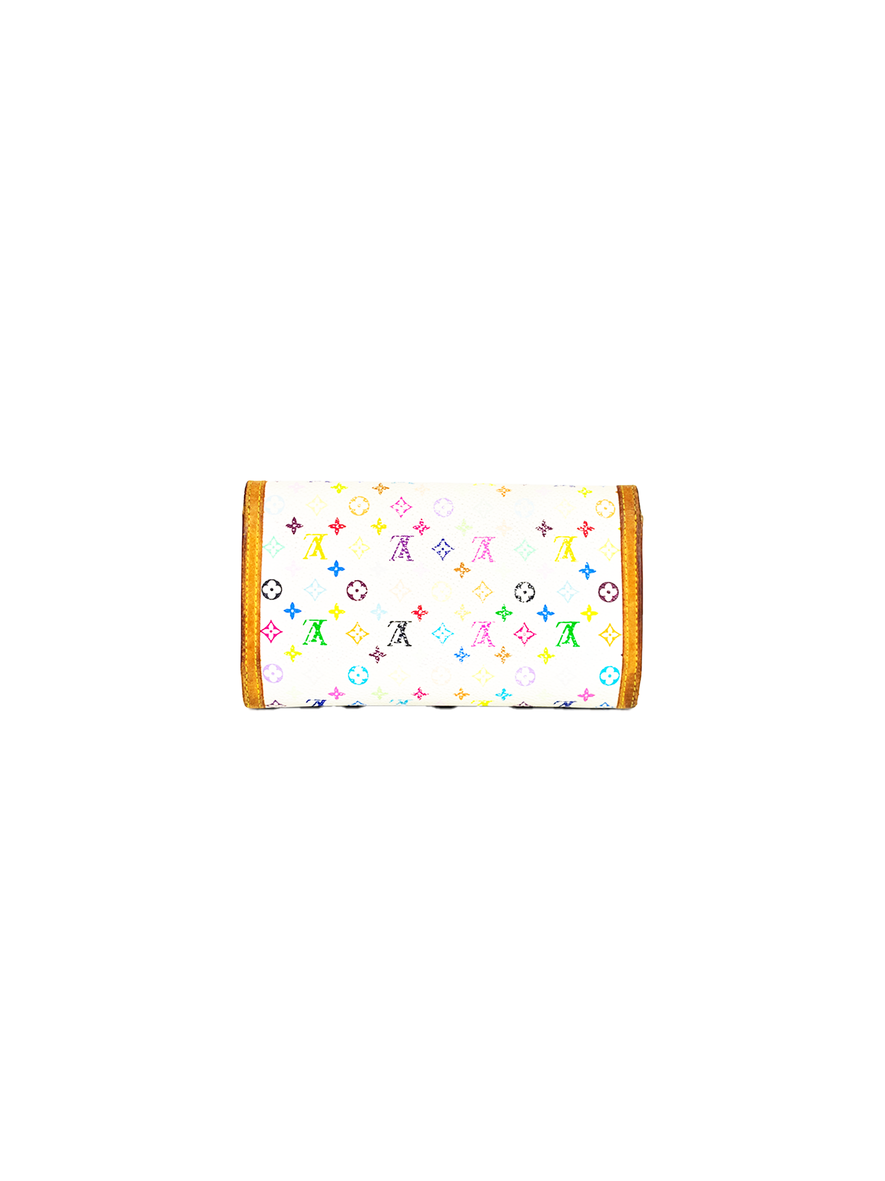 Louis Vuitton White Multicolor Monogram Sarah Wallet