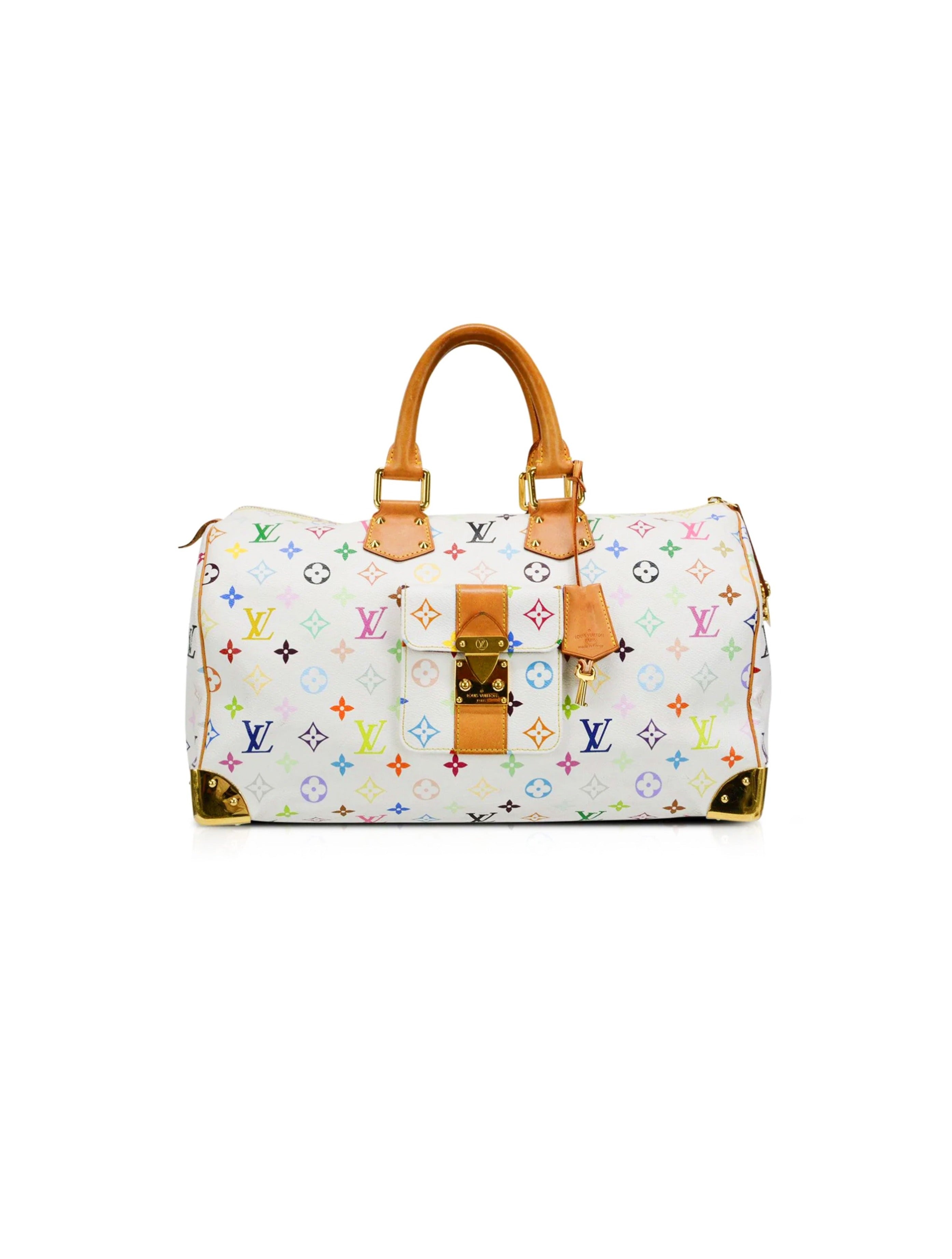 Louis Vuitton White Murakami Gracie Rare Handbag
