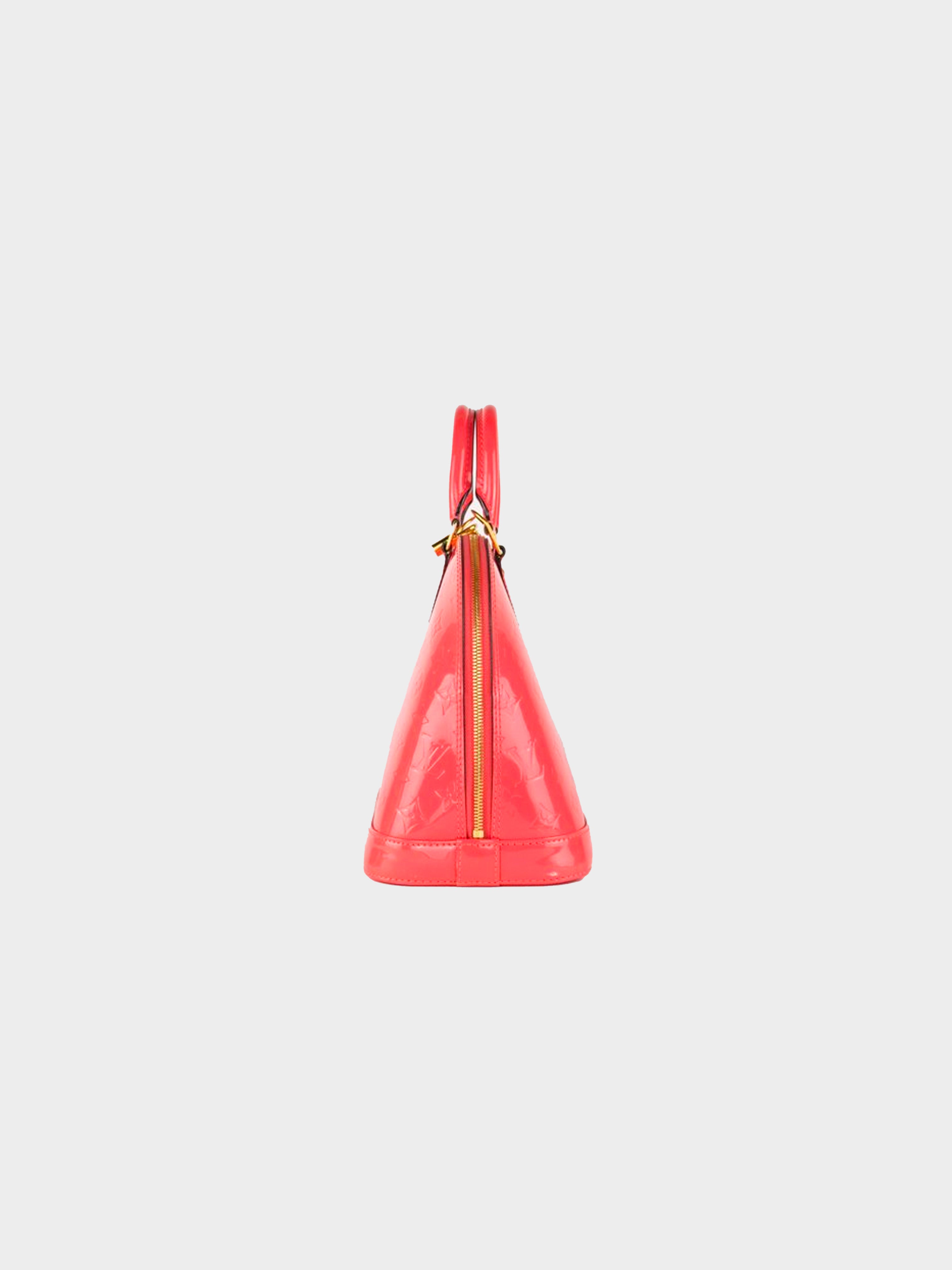 Louis Vuitton Vernis Alma BB Coral Pink