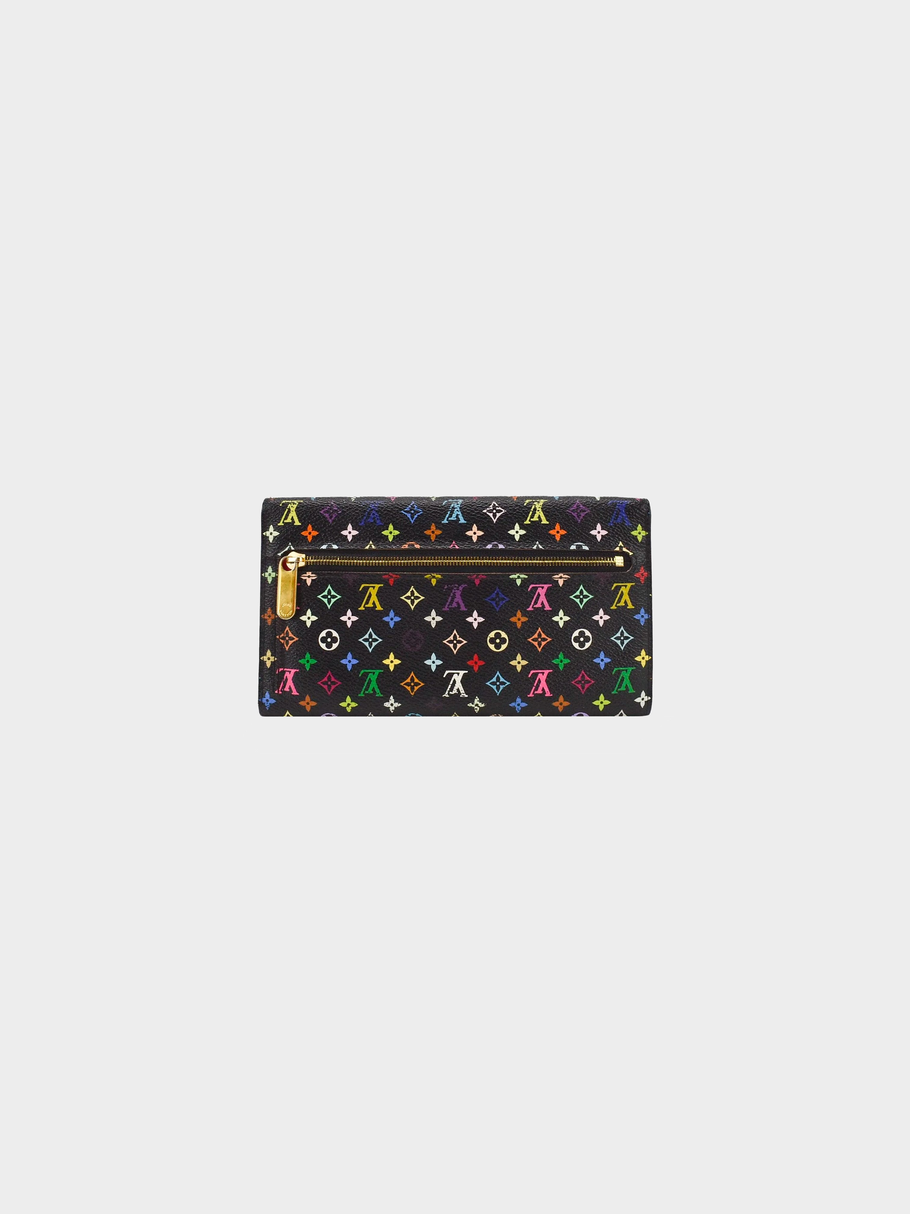 Louis Vuitton 2000s Black Multicolor Wallet · INTO