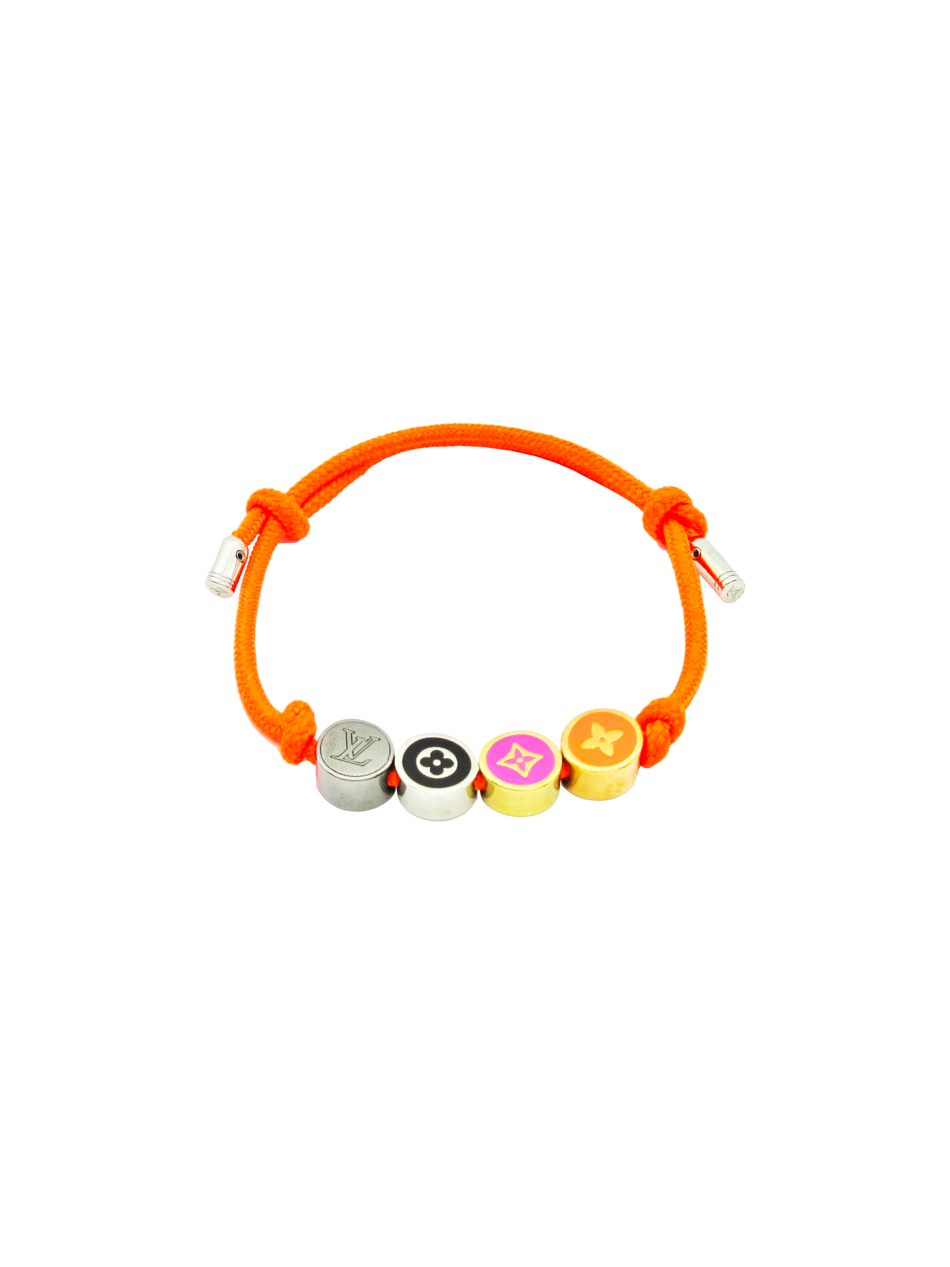 Louis Vuitton 2000s Multi-Charm Orange Bracelet