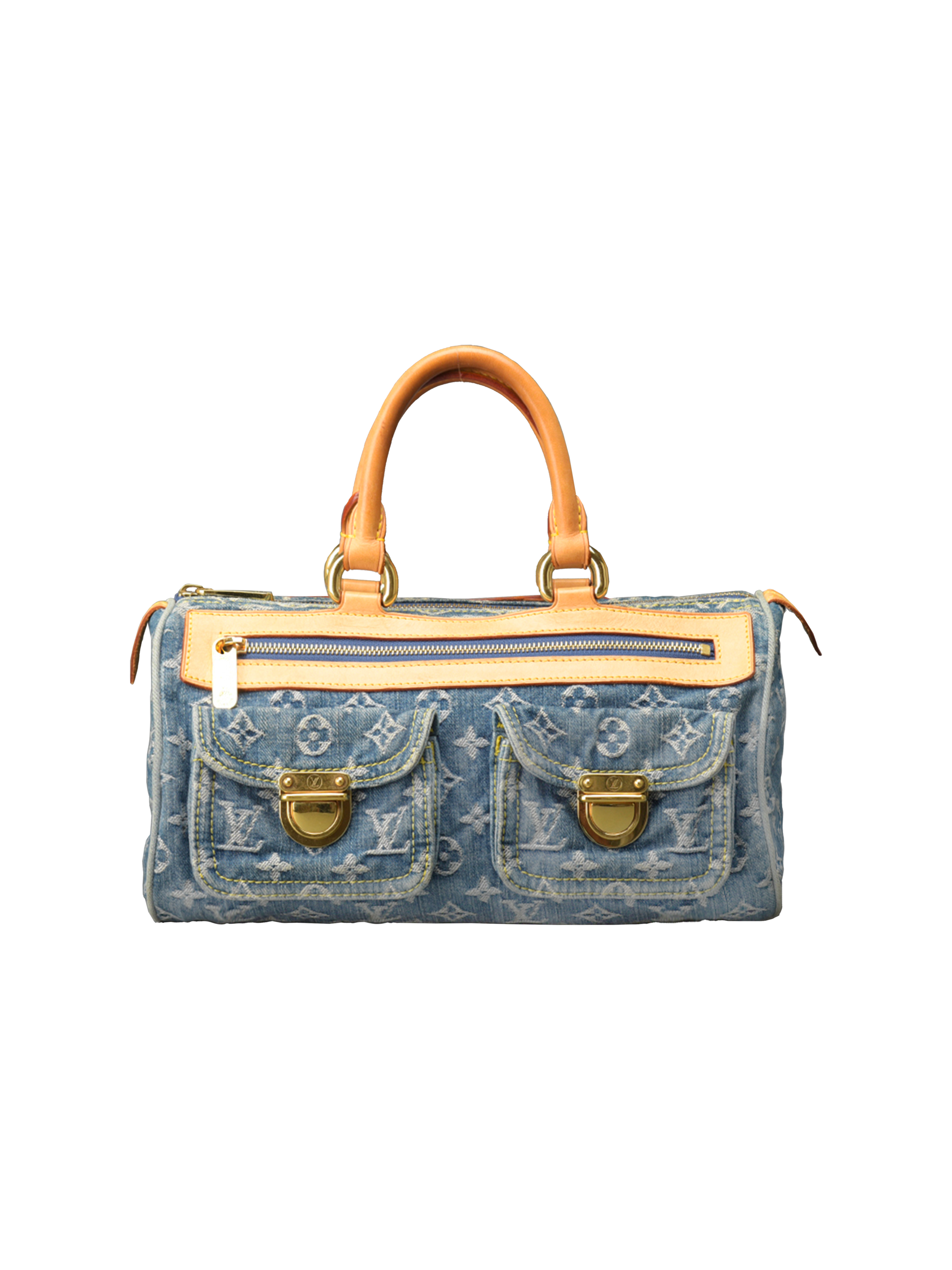 Louis Vuitton Blue Monogram Denim Neo Speedy Handbag