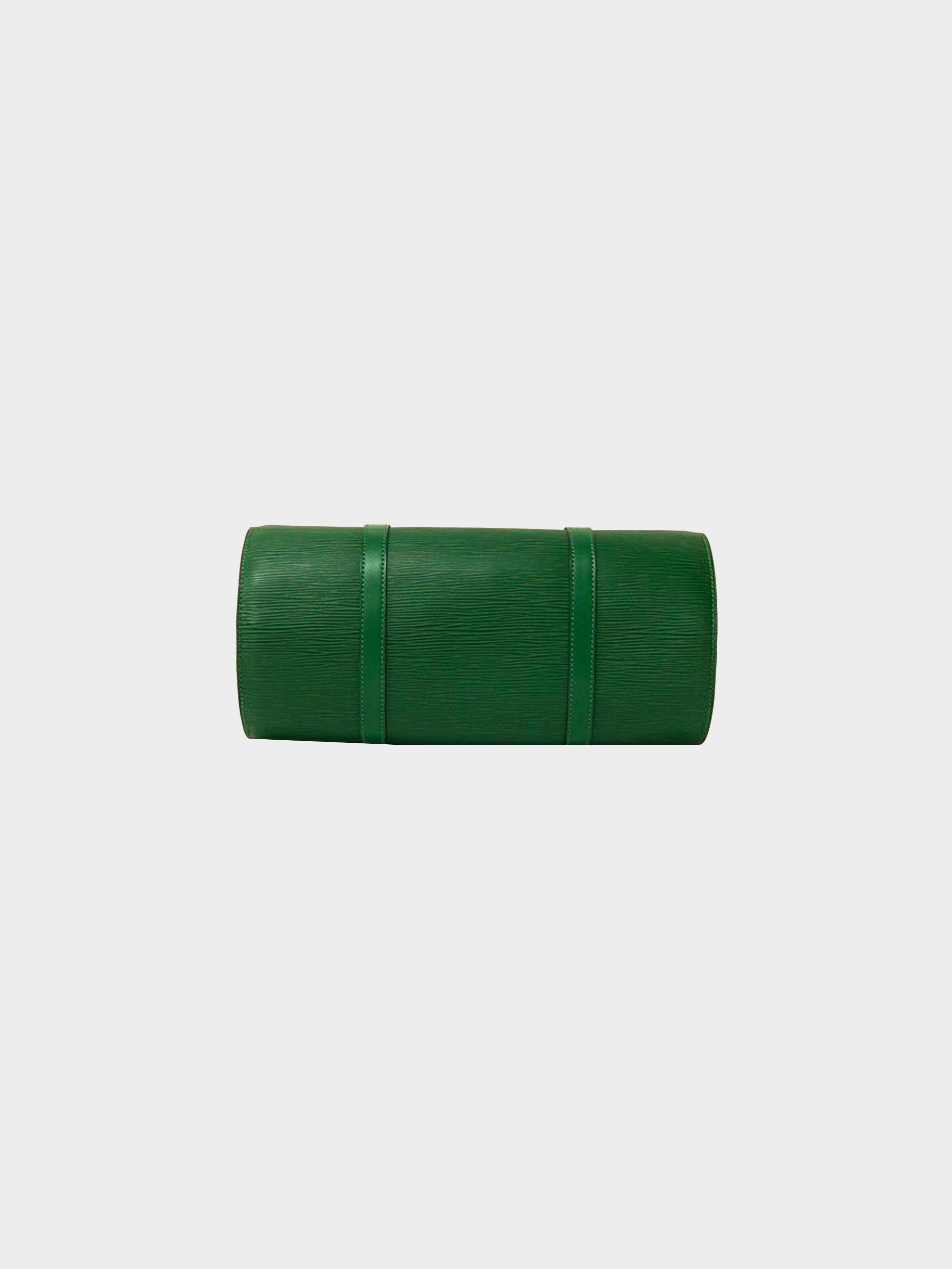 Louis Vuitton 1995 Green Epi Soufflot Barrel Bag · INTO