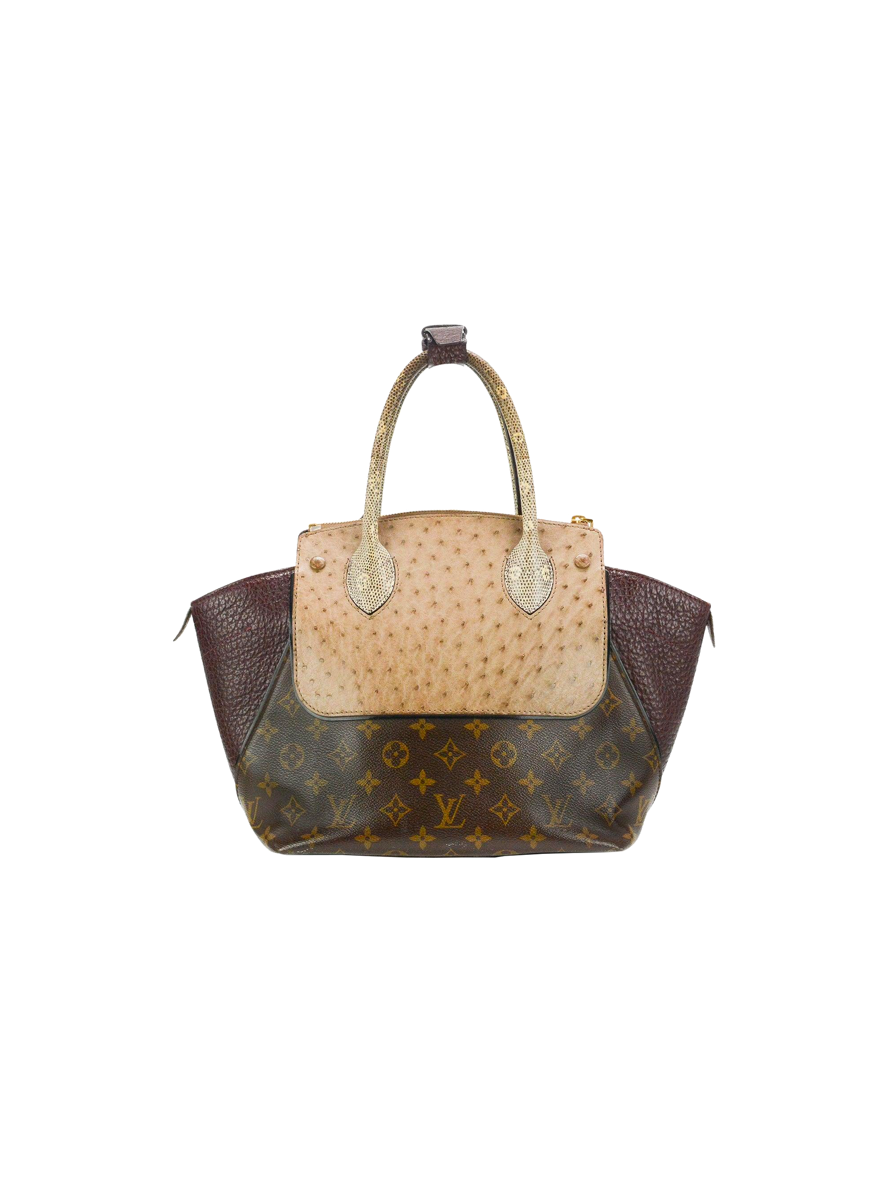 Louis Vuitton Exotic Top Handle Shoulder Bucket Bag