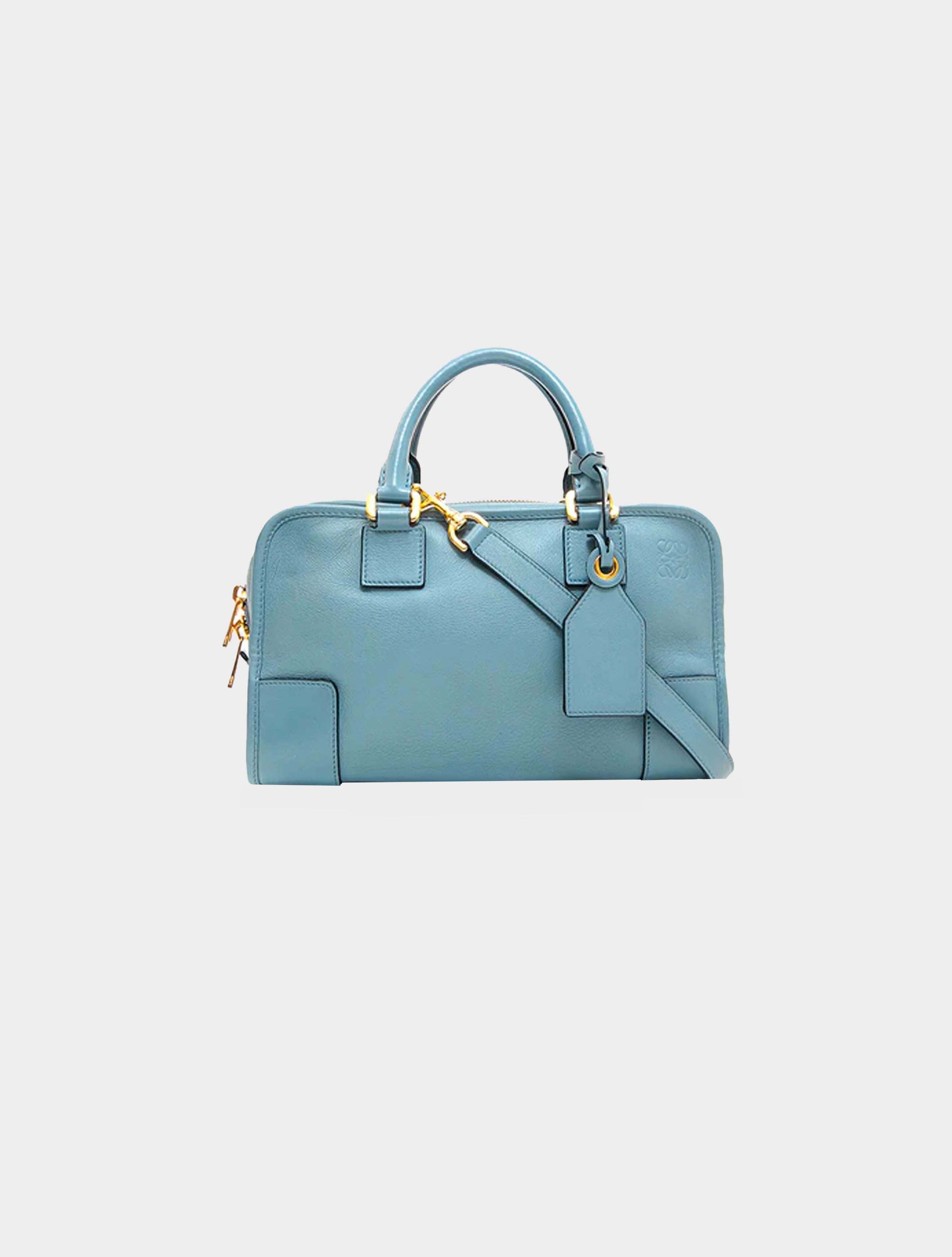 Loewe 1993 Amazon 28 Two-Way Blue Handbag