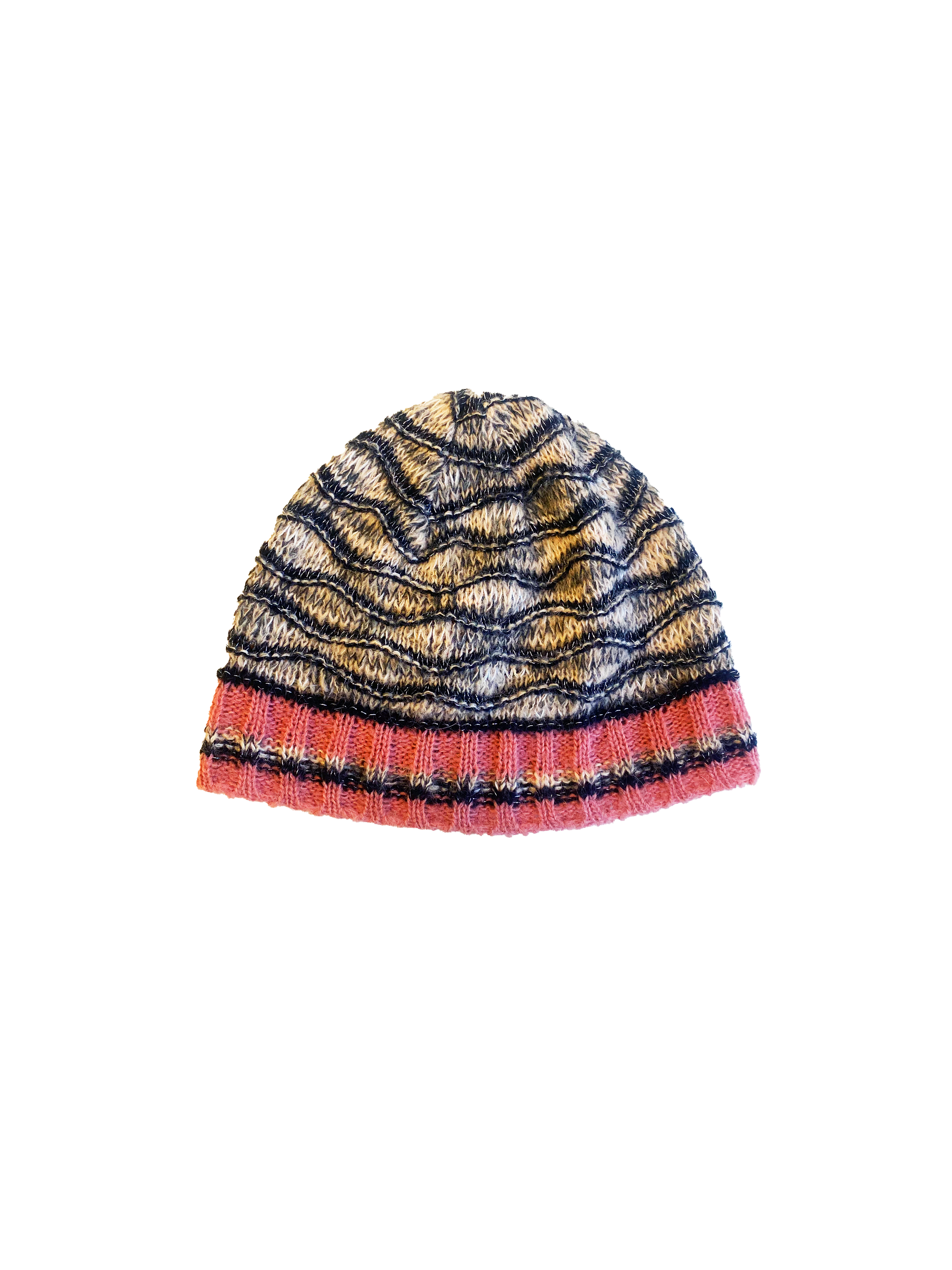 Missoni 2010s Pink and Black Knit Cap