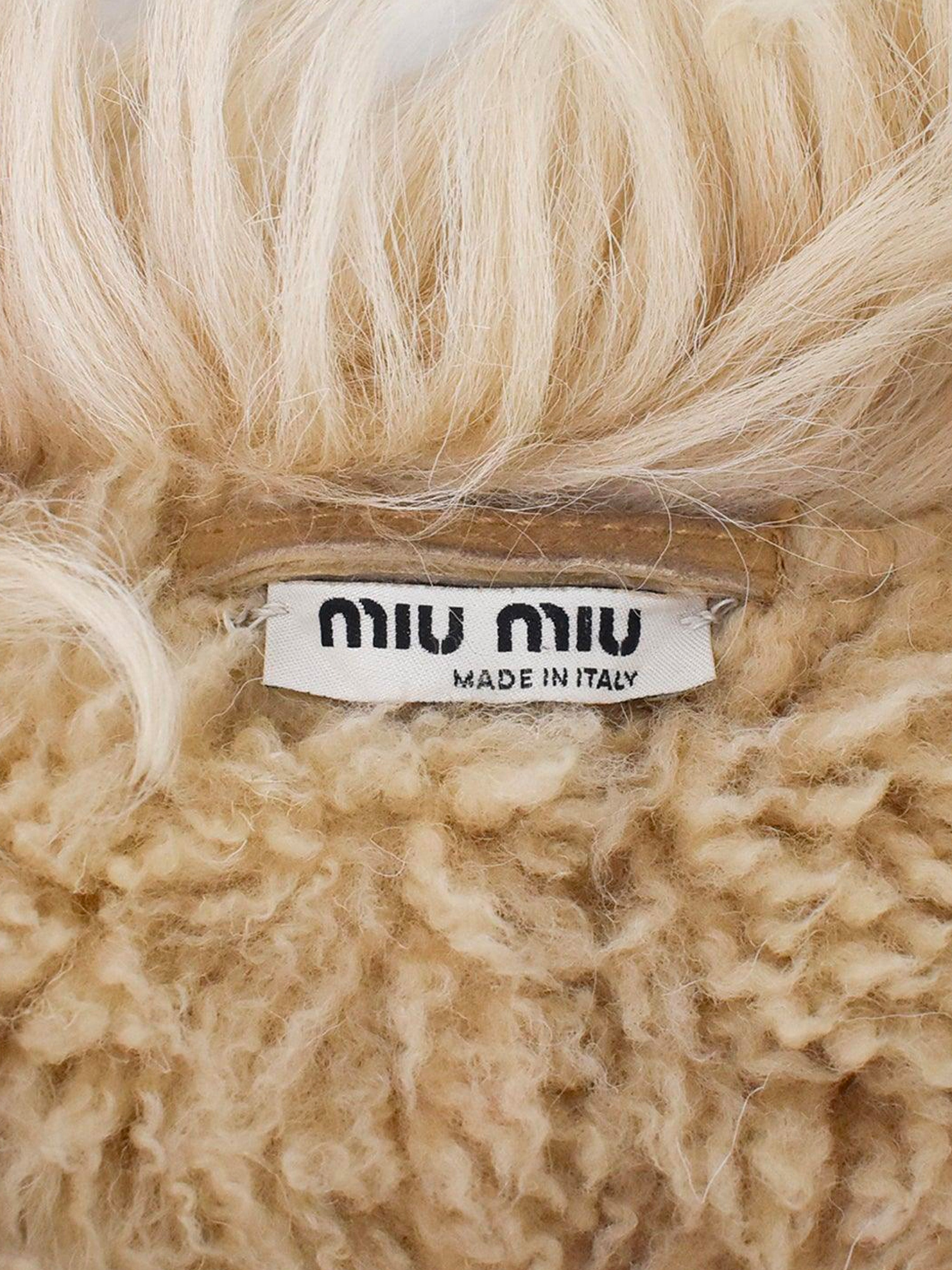 Miu Miu 2000s Shearling Buckle Jacket · INTO